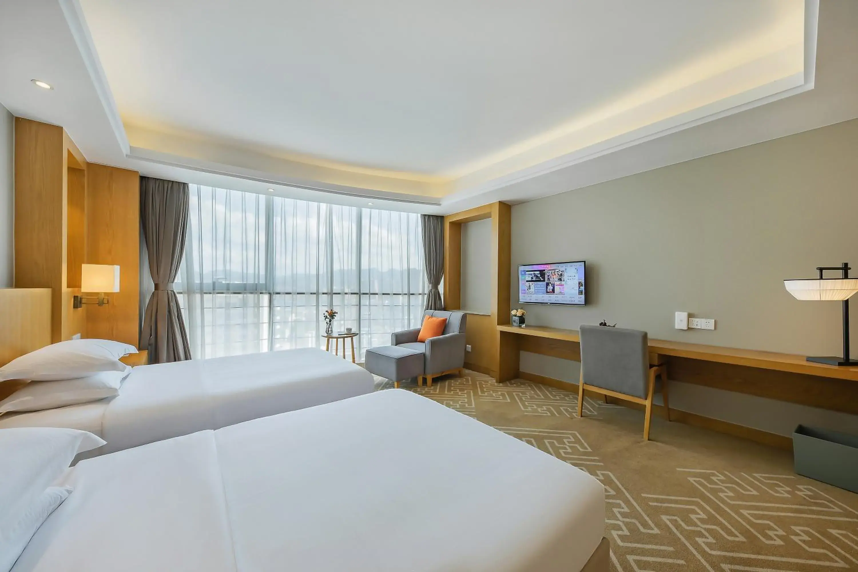 Superior Double, Guest room, 2 Double, Partial City View in Courtyard by Marriott Anji-Beside Zhebei Mall and Jiuzhou Mall,Live in downtown Superior Double, Guest room, 2 Double, Partial City View in Courtyard by Marriott Anji-Beside Zhebei Mall and Jiuzhou Mall,Live in downtown