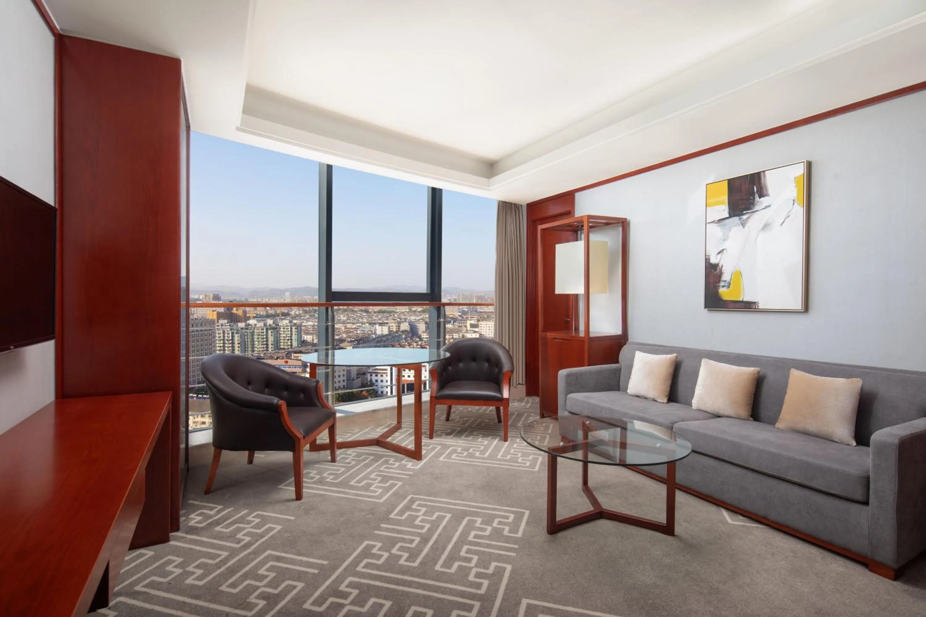 Living room in Courtyard by Marriott Anji-Beside Zhebei Mall and Jiuzhou Mall,Live in downtown