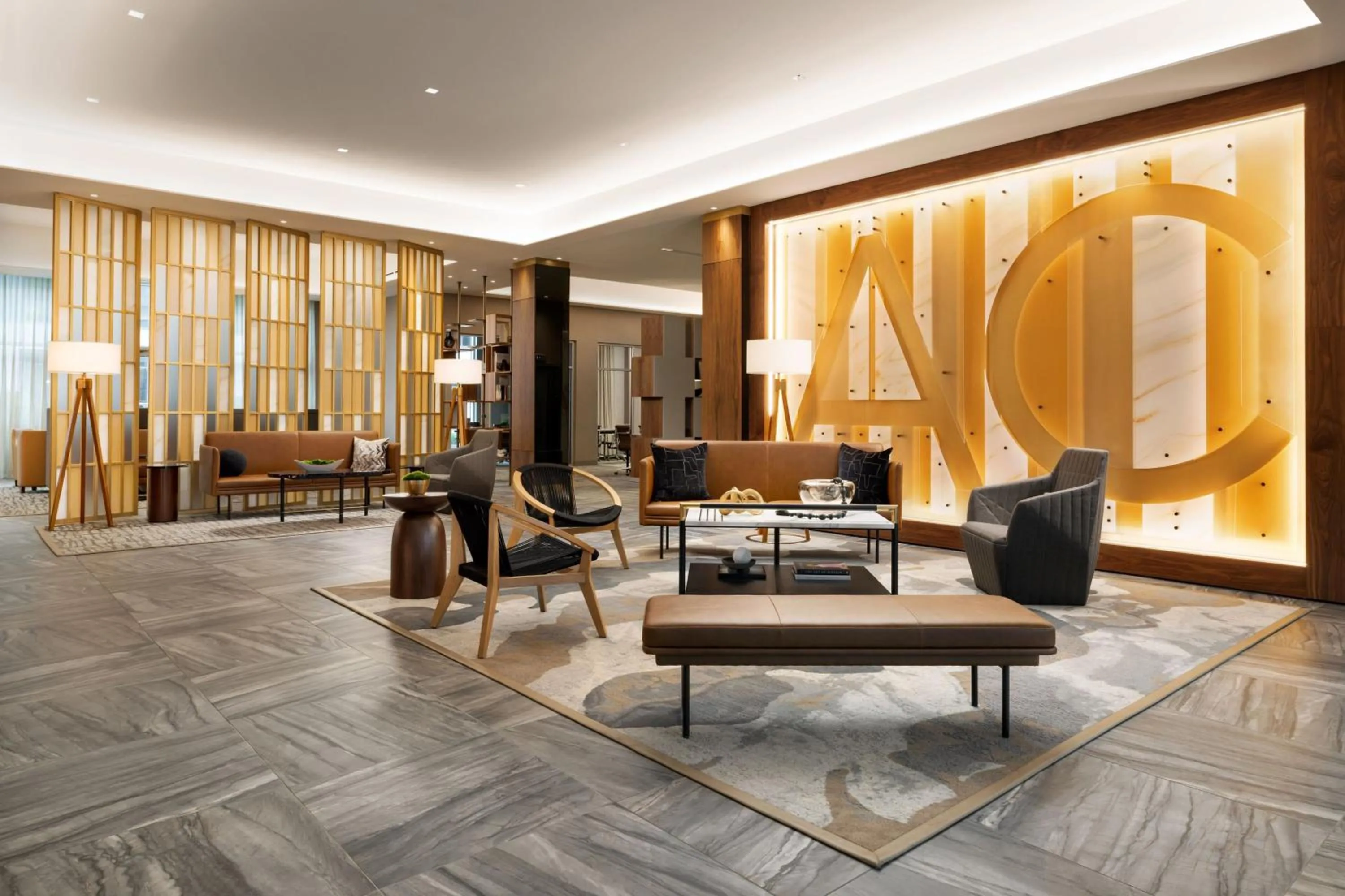 Lobby or reception in AC Hotel by Marriott Newtown Square