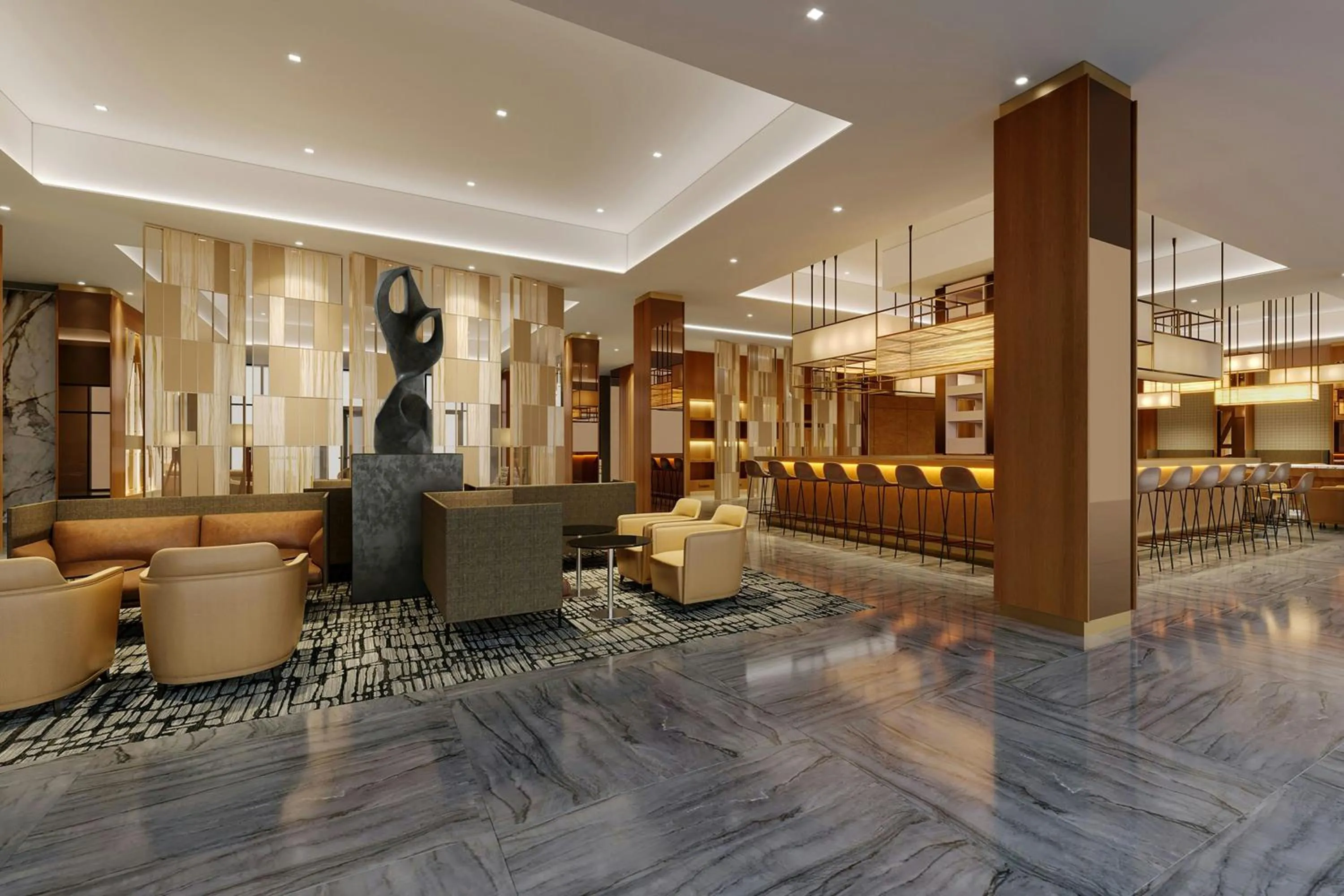 Lounge or bar in AC Hotel by Marriott Newtown Square