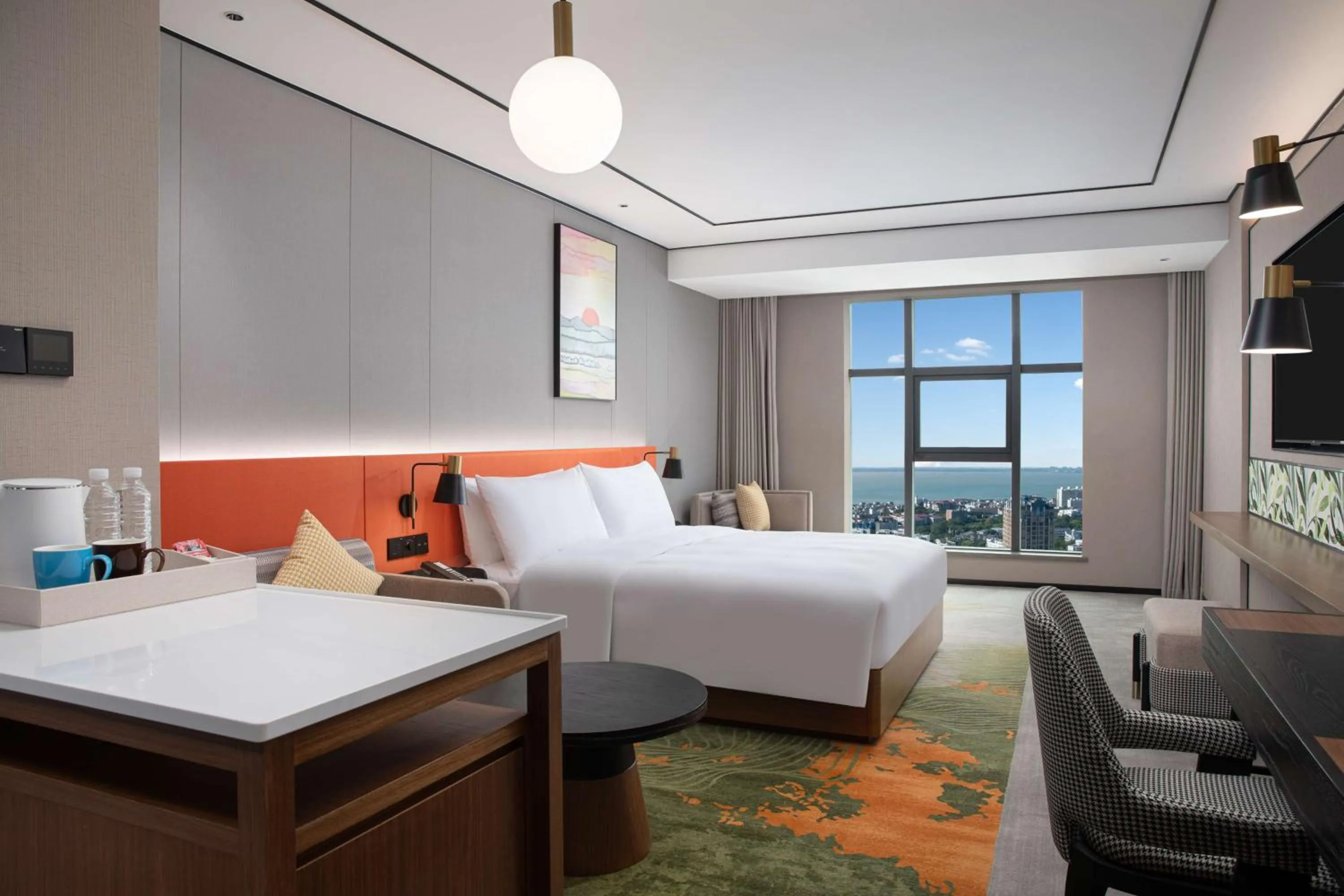 Bed in Hilton Garden Inn Beihai Jiafu