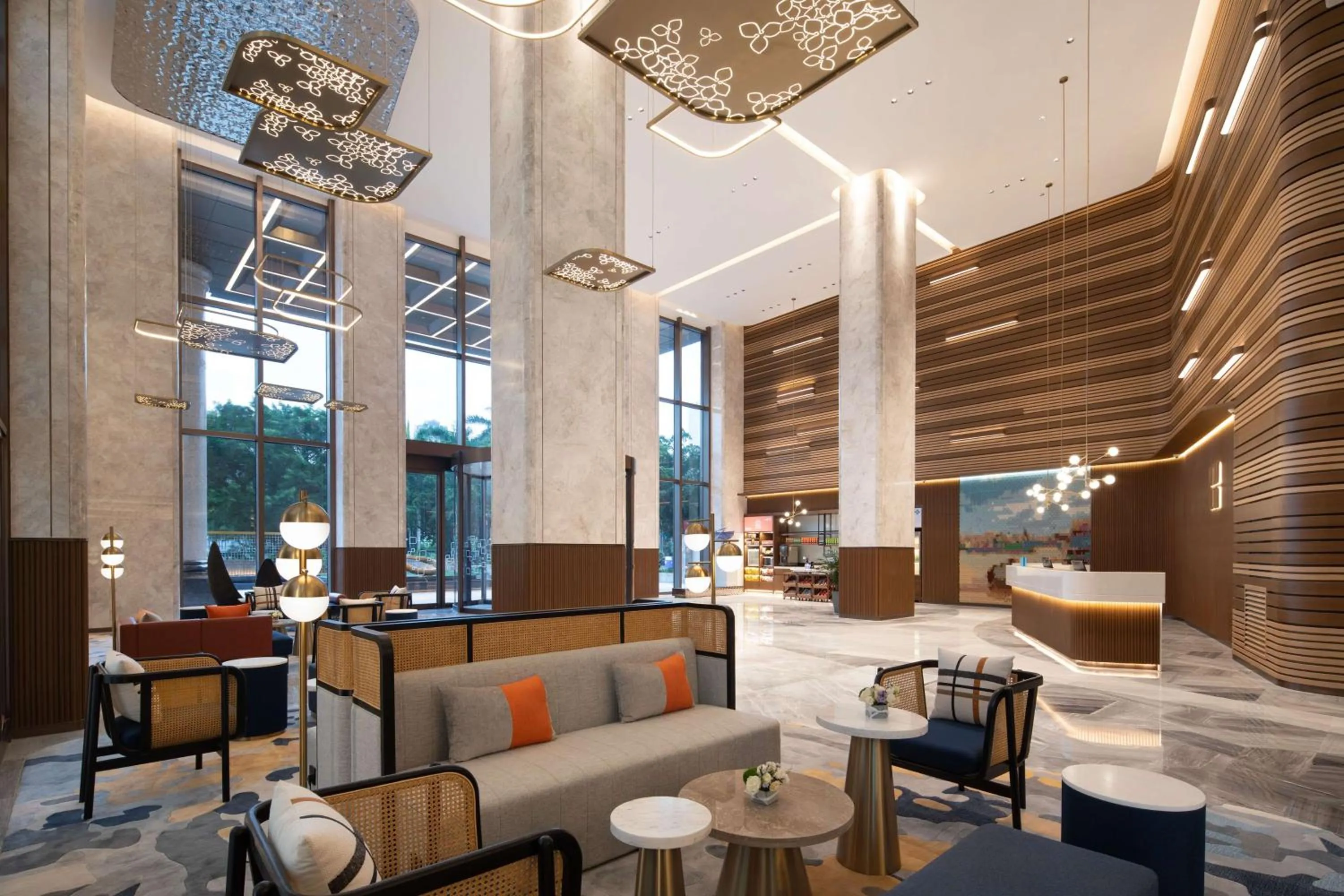 Lobby or reception in Hilton Garden Inn Beihai Jiafu
