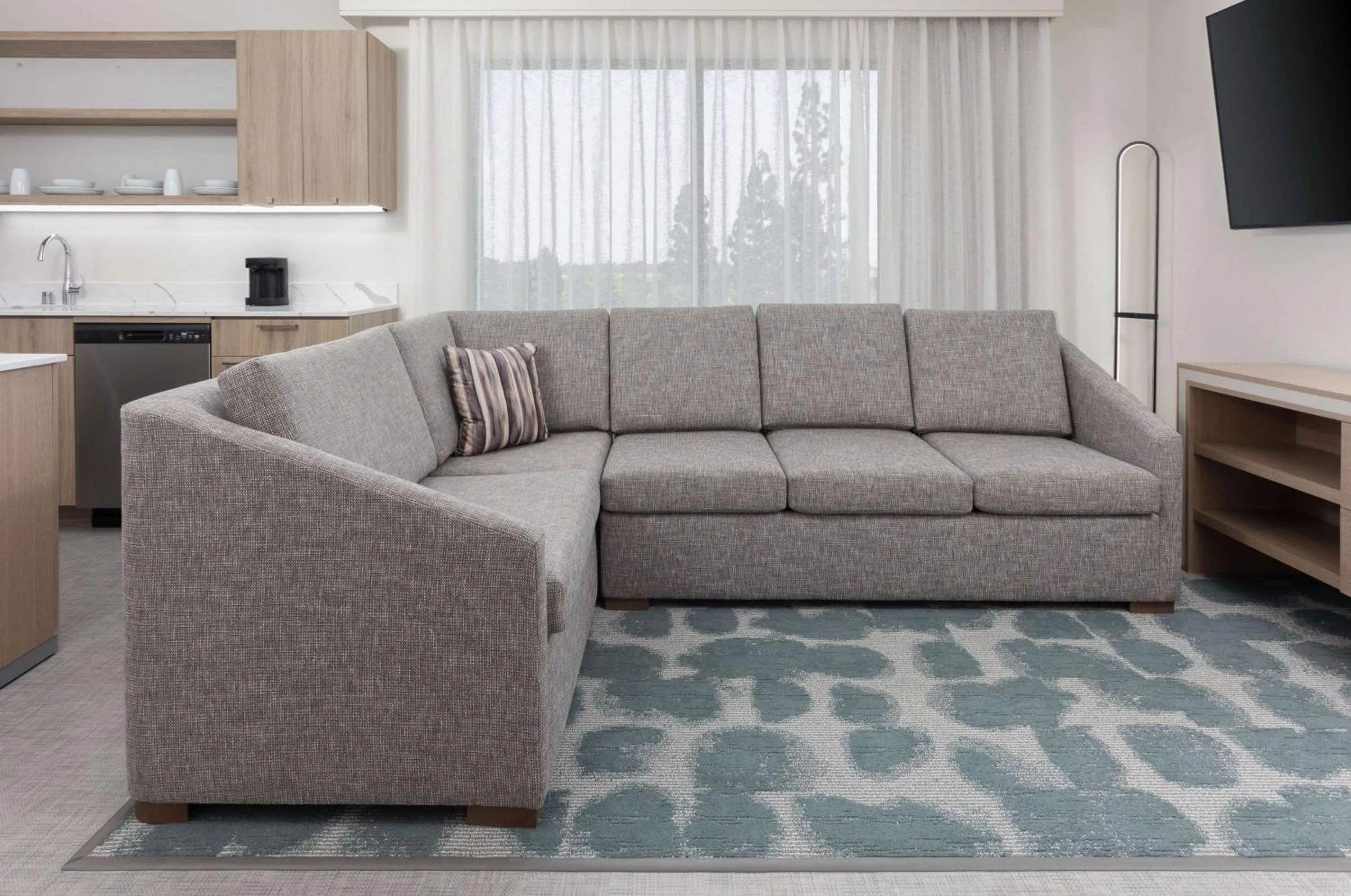 Living room in Homewood Suites by Hilton Cypress Orange County