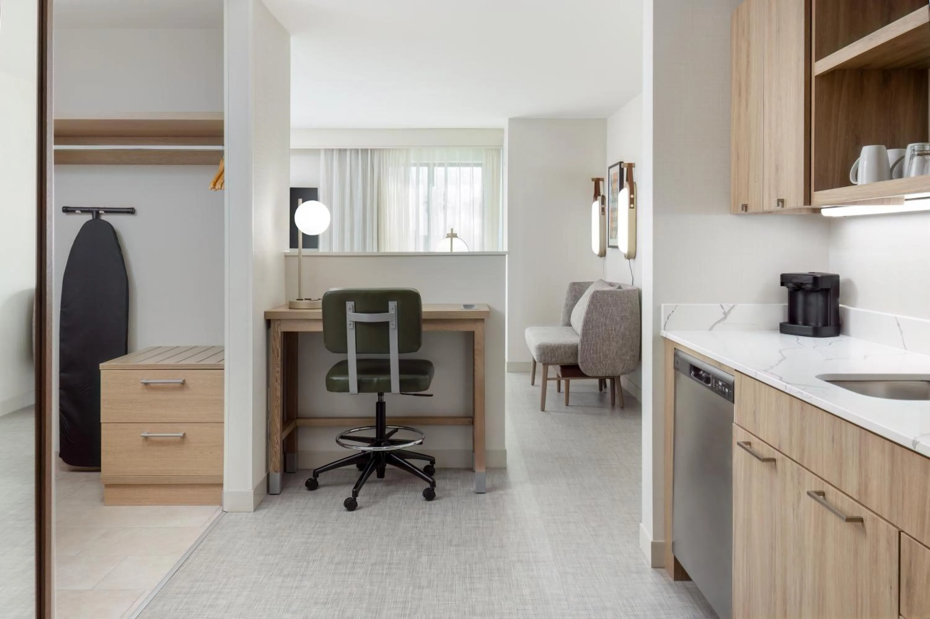 Kitchen or kitchenette in Homewood Suites by Hilton Cypress Orange County