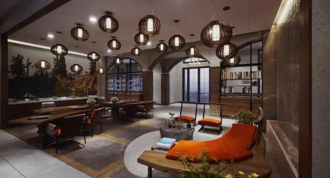 Seating area in Sanctity Hotel Rancho Cucamonga, Tapestry Collection Hilton