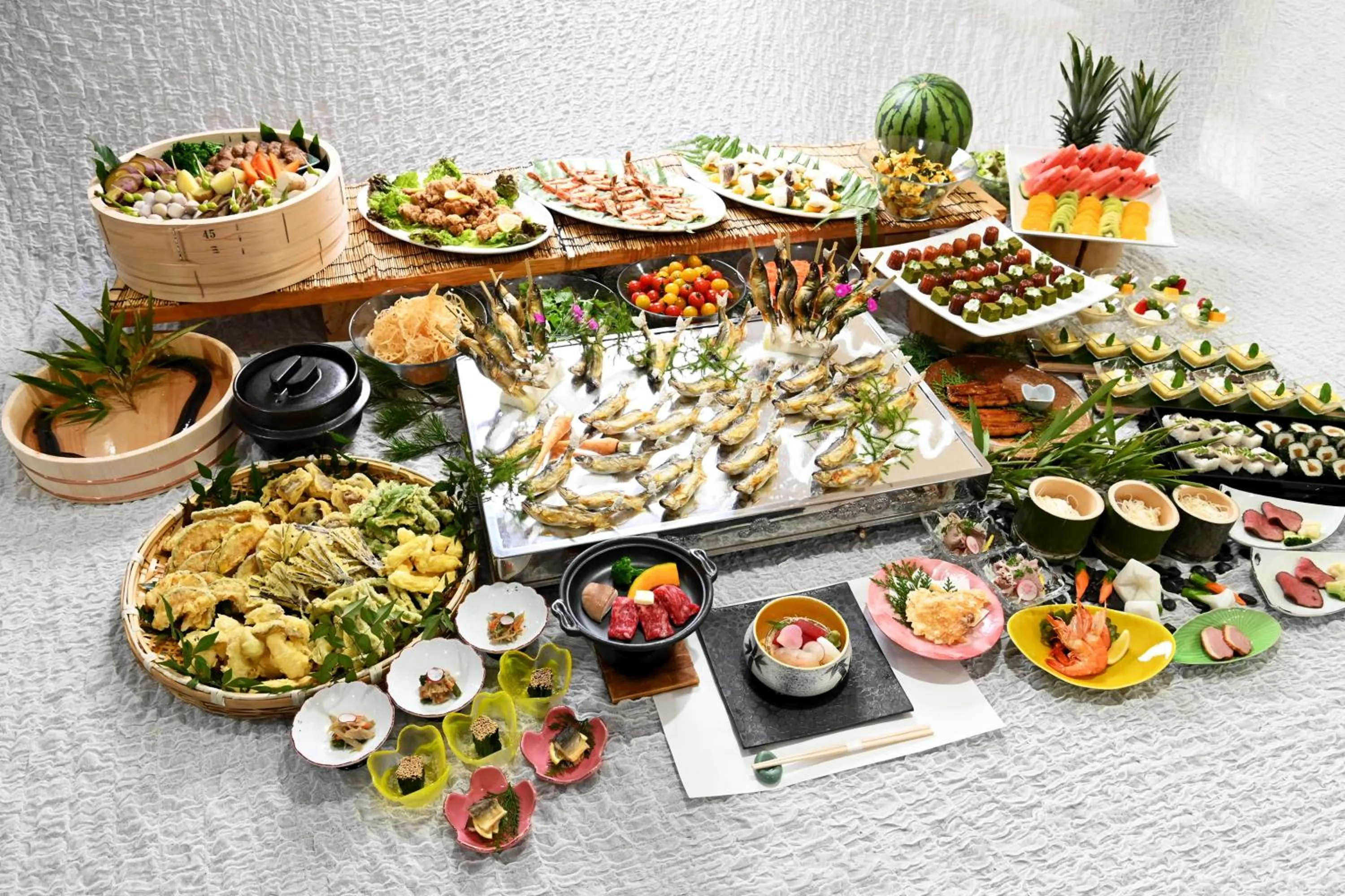 Dinner in Sansuikan Kawayu Midoriya