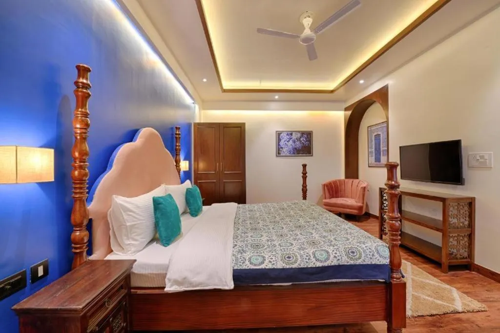 Bed in Gulmohar Mansion - A Boutique Stay