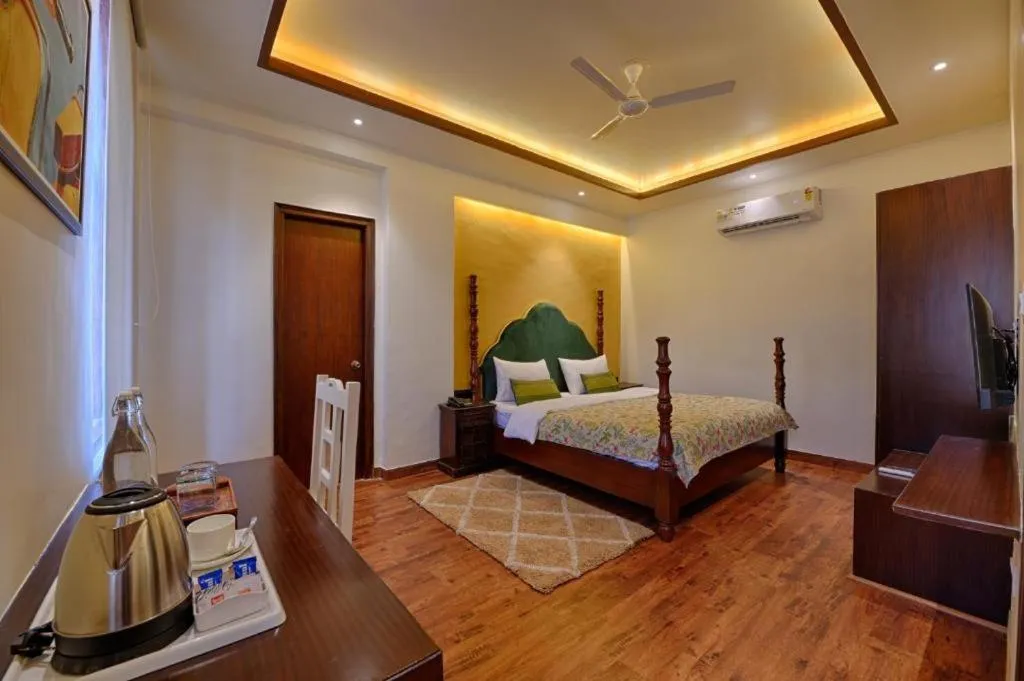 Bed in Gulmohar Mansion - A Boutique Stay