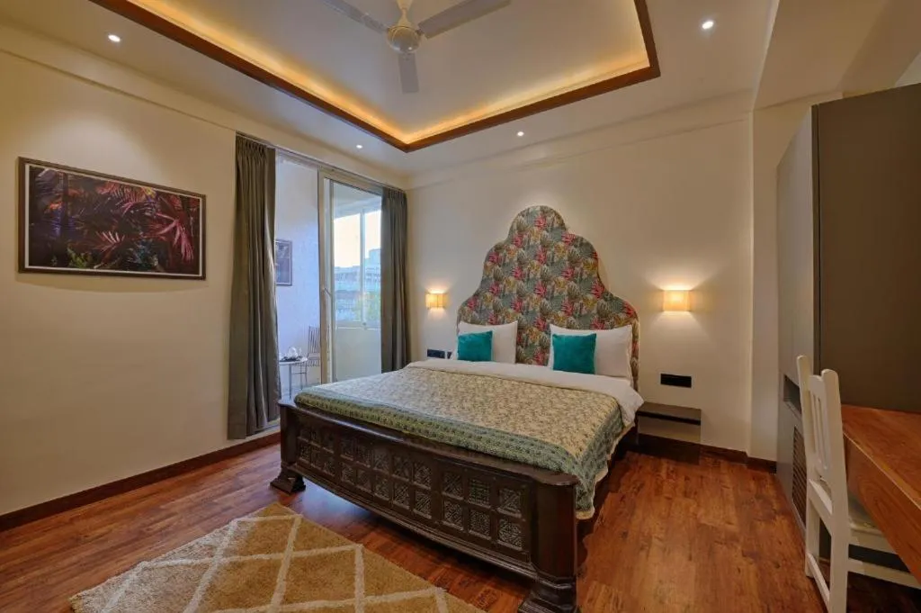 Bed in Gulmohar Mansion - A Boutique Stay