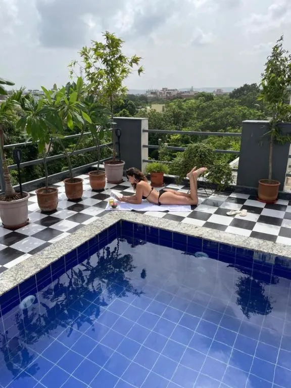Pool view in Gulmohar Mansion - A Boutique Stay