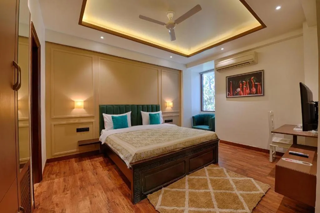 Bed in Gulmohar Mansion - A Boutique Stay