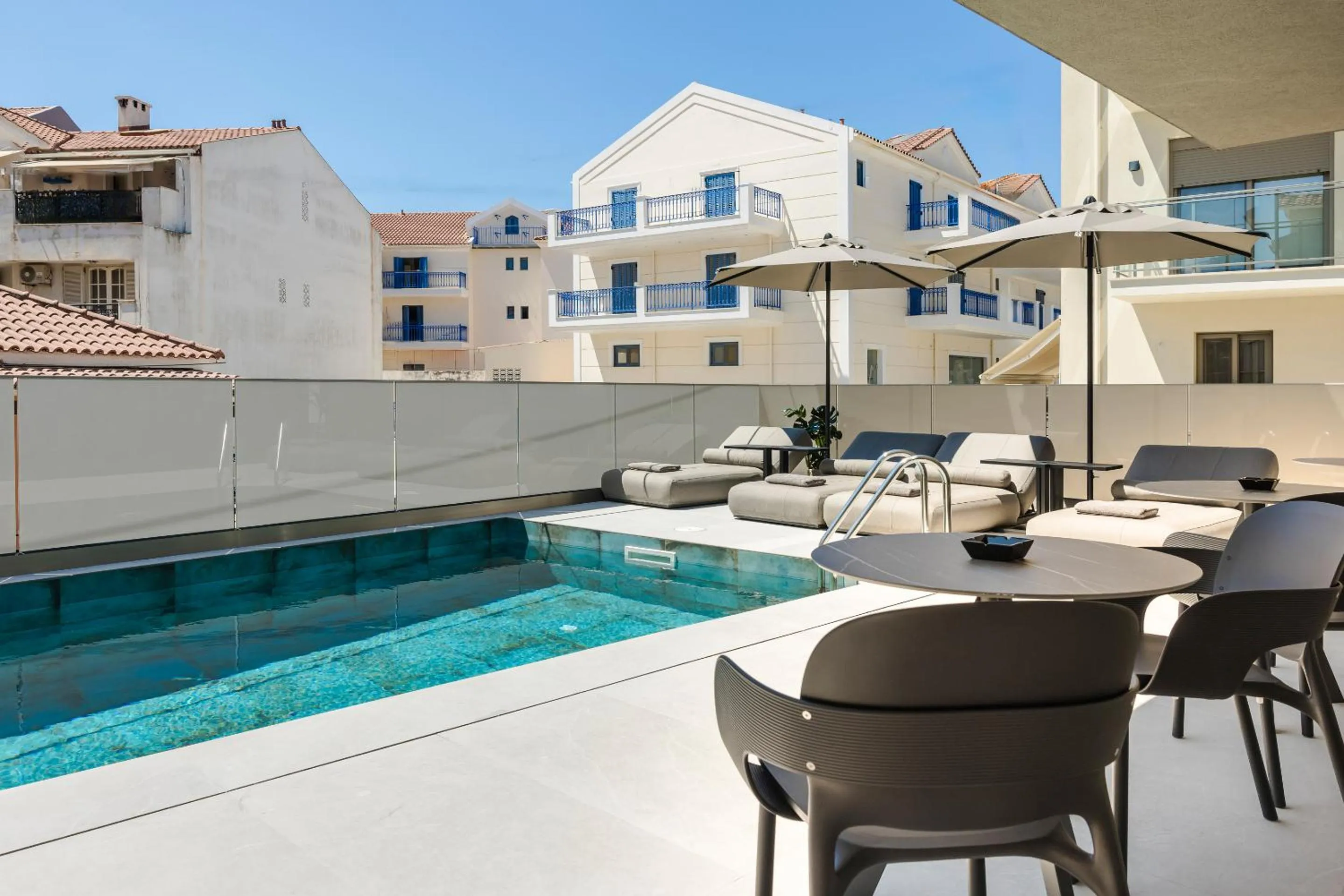Balcony/Terrace in G Boutique Hotel Kefalonia