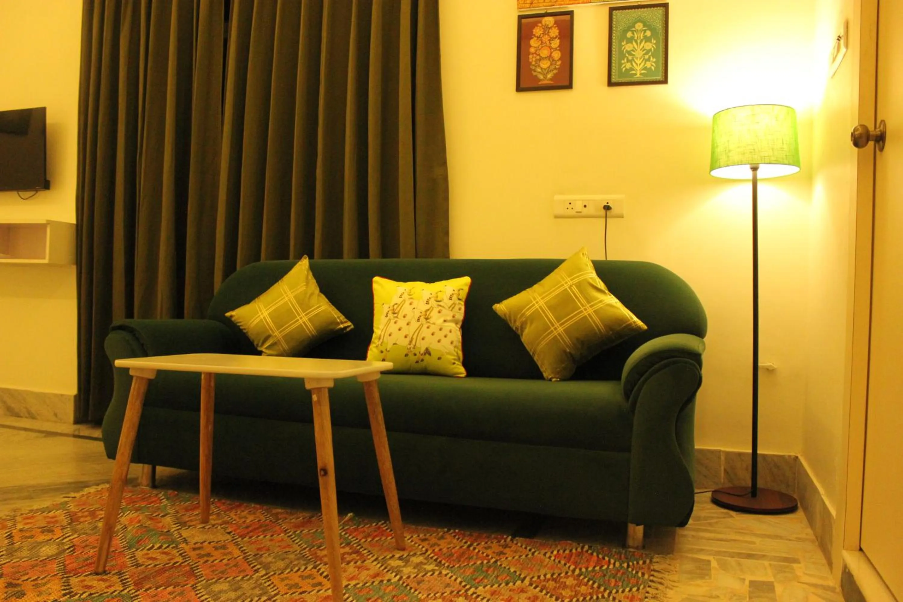 Seating area in The Nandi International Boutique Stay