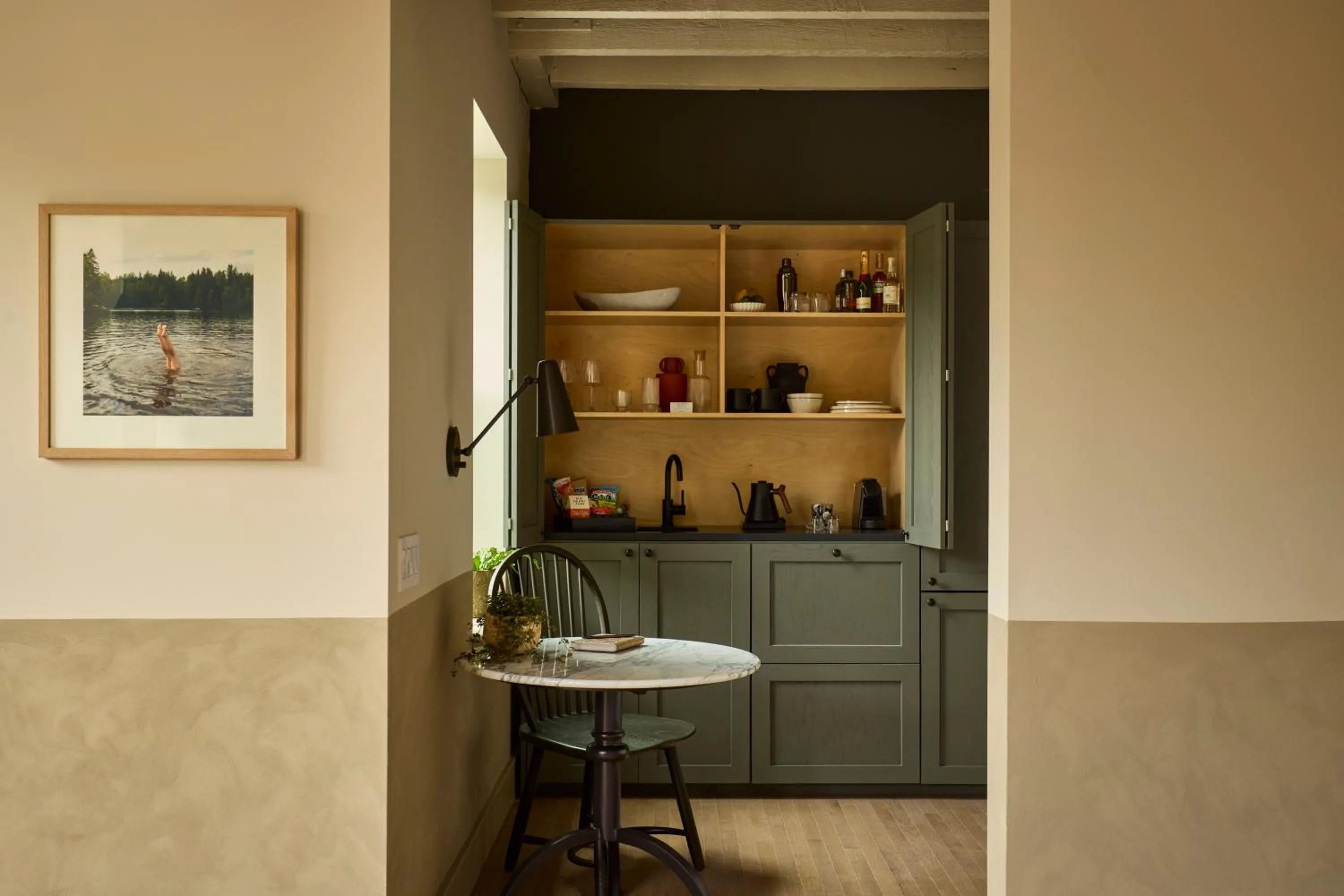 Kitchen or kitchenette in Hotel Anna & Bel