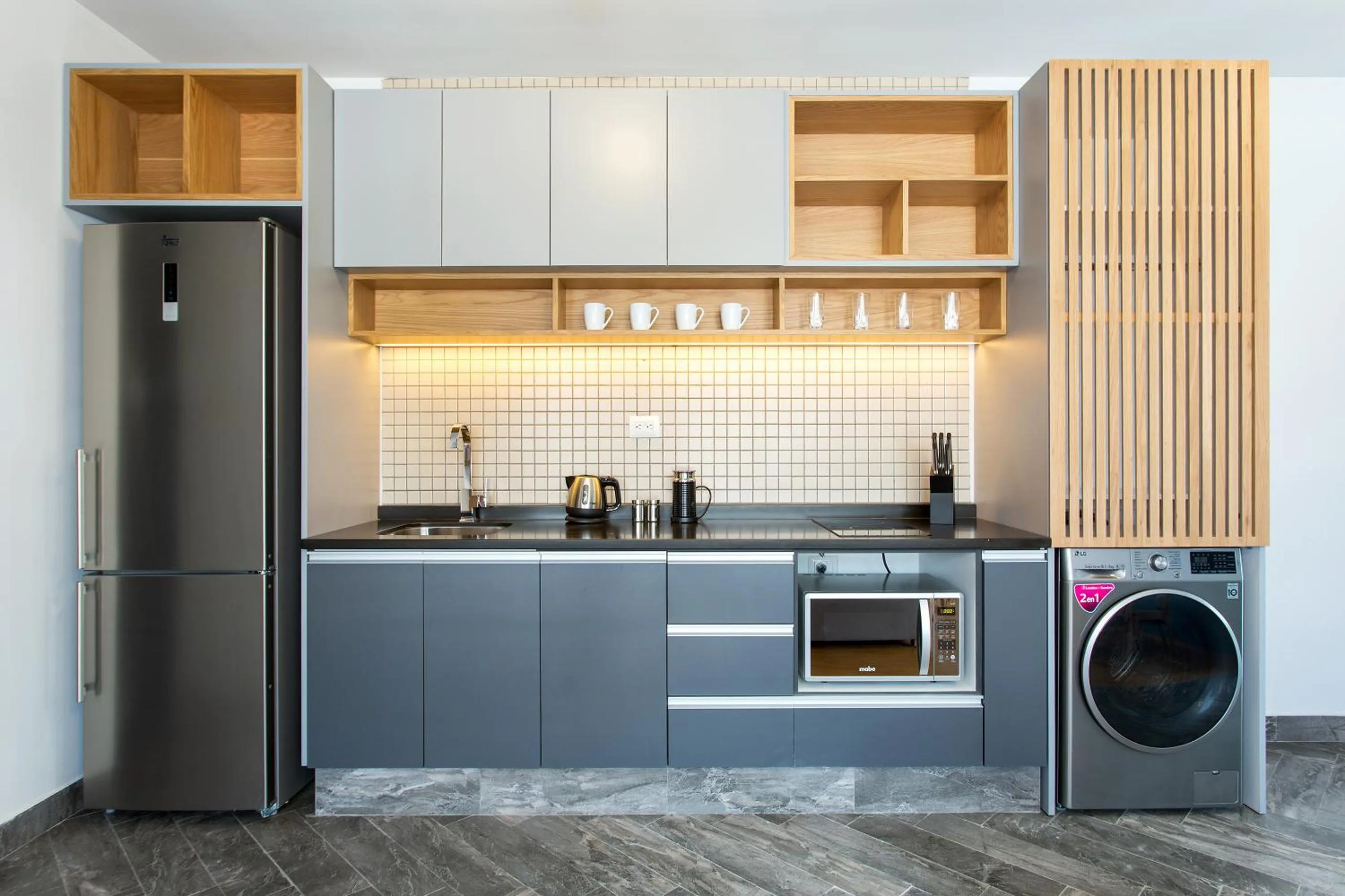 kitchen in La Campechana in the heart of Roma and Condesa