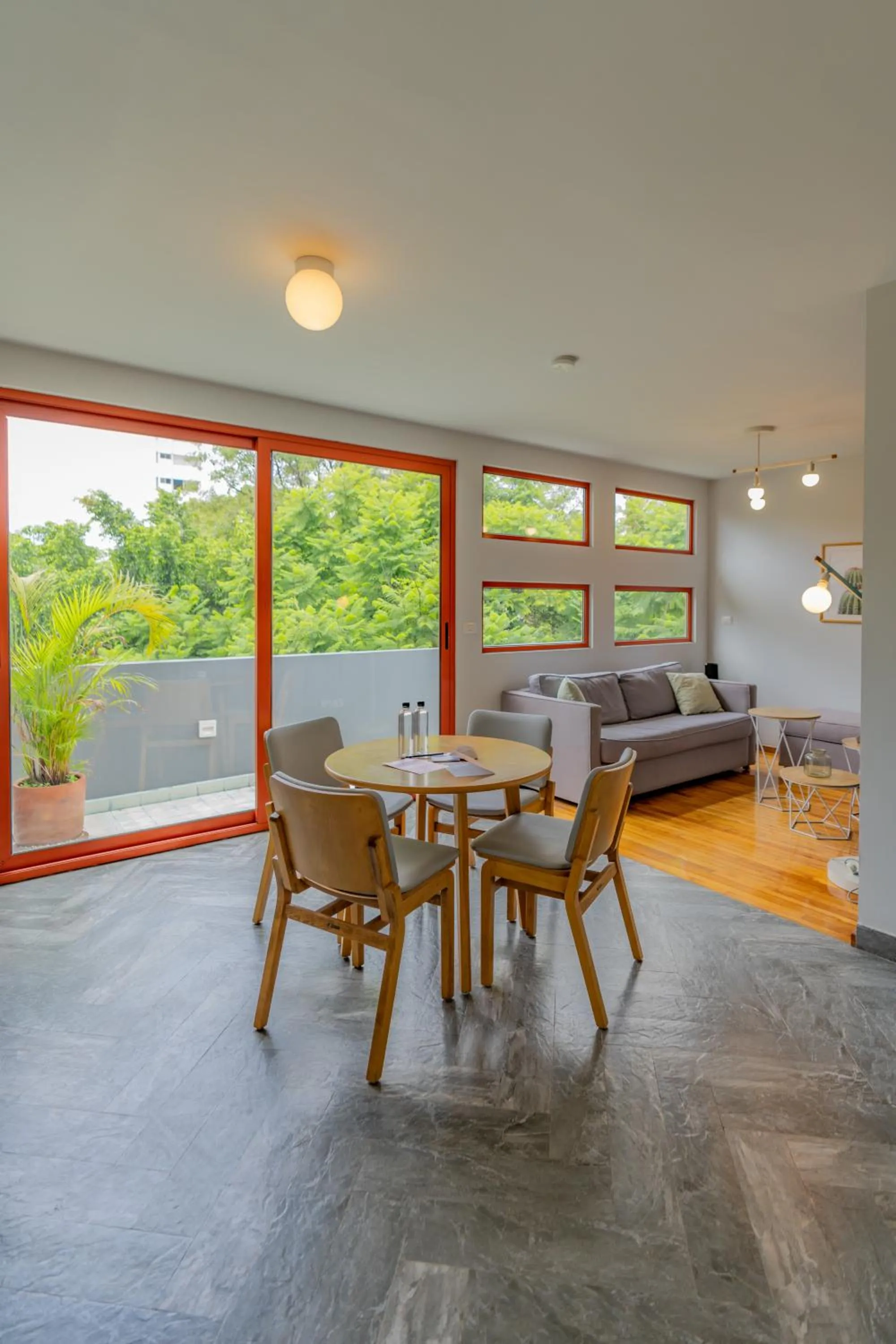 Living room in La Campechana in the heart of Roma and Condesa
