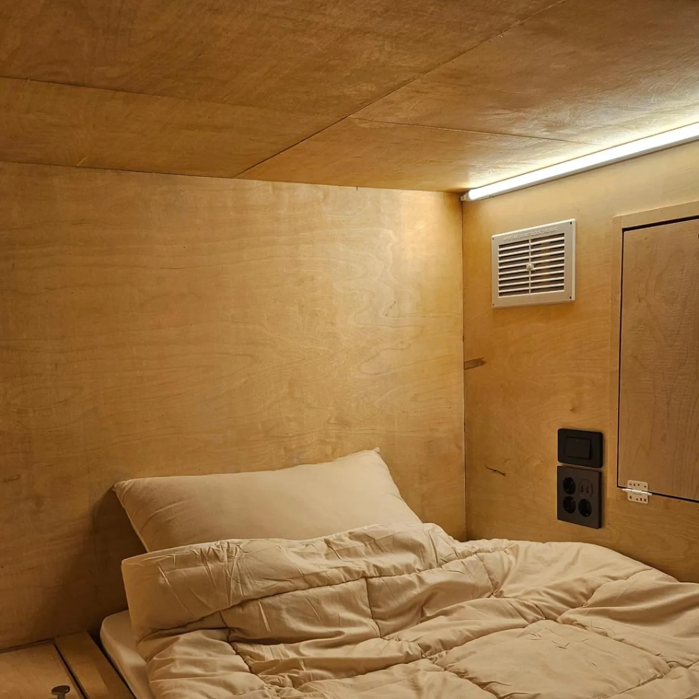 Bed in Travel Light Hostel