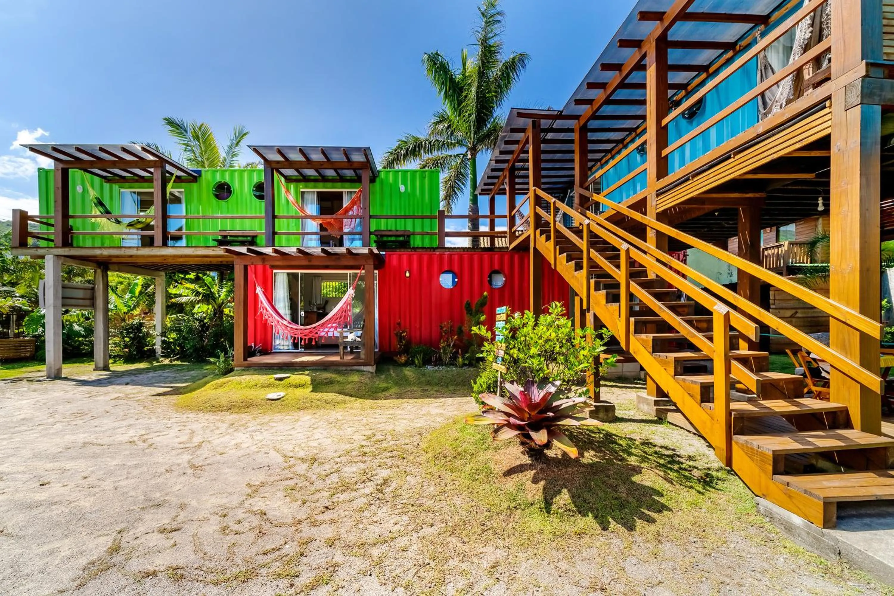 Garden view in Pousada Container Eco Guarda