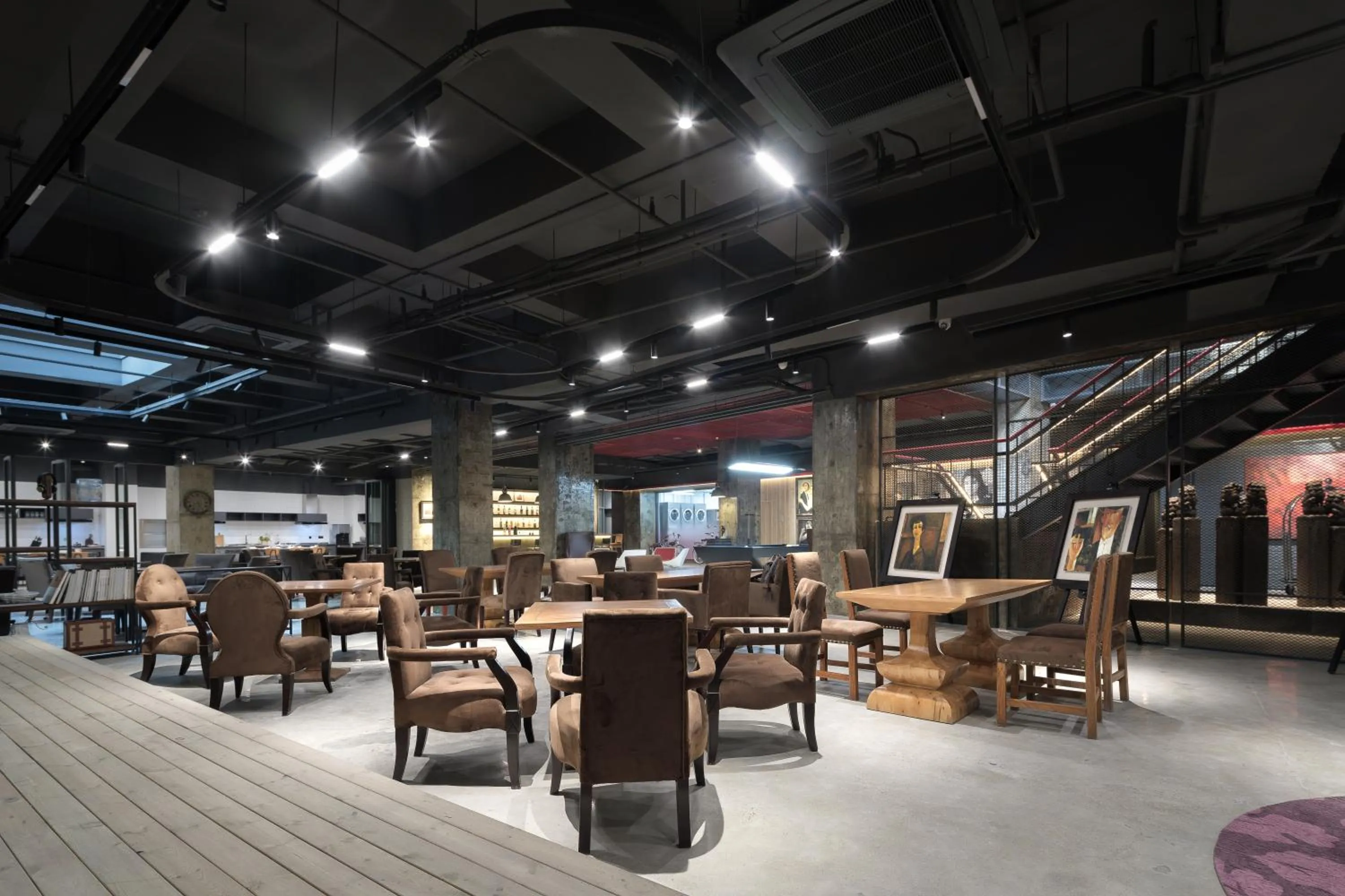 Living room in Shanghai T Plus Hotel Residence