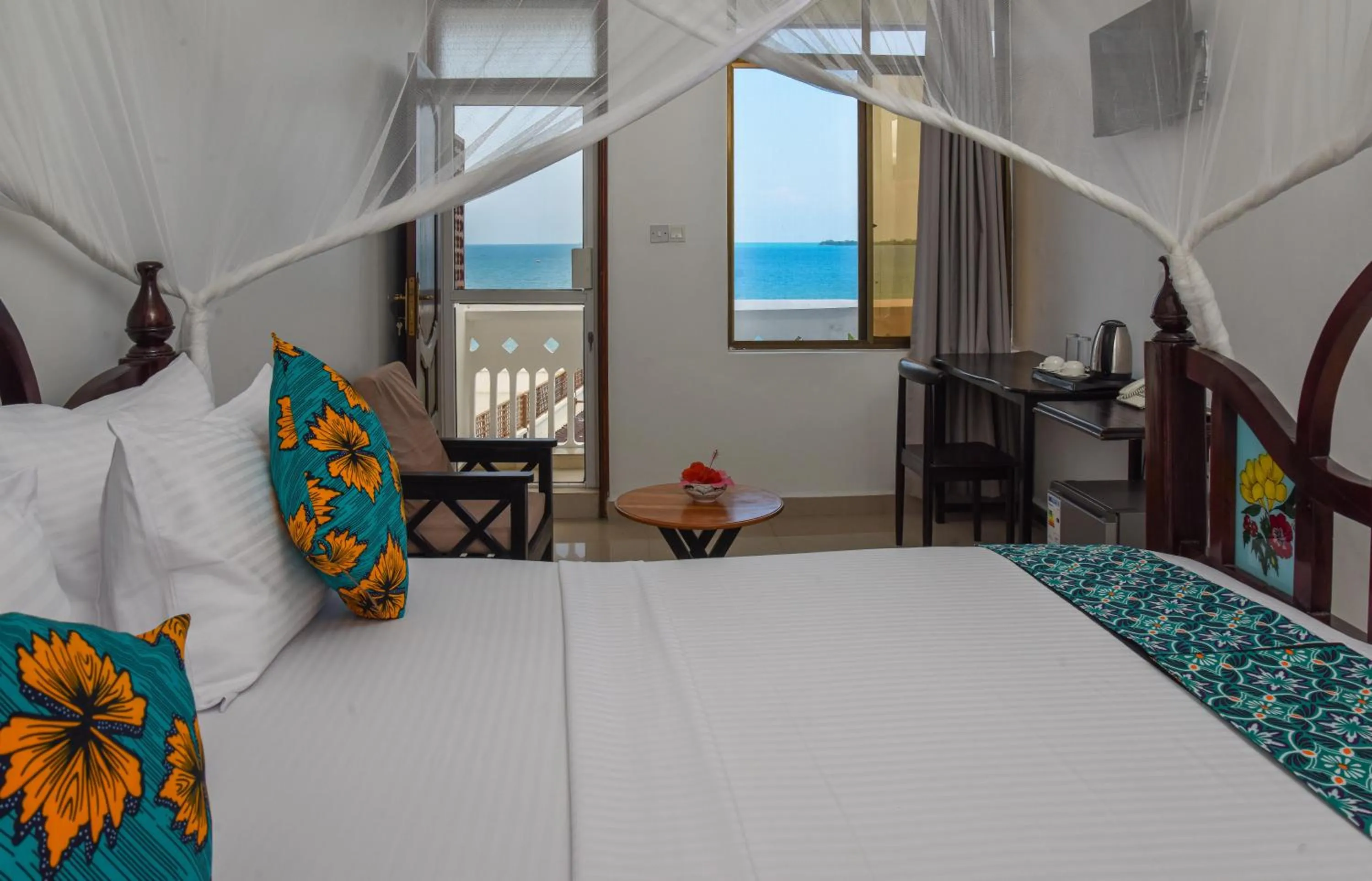 Bed in Zanzibar View Hotel