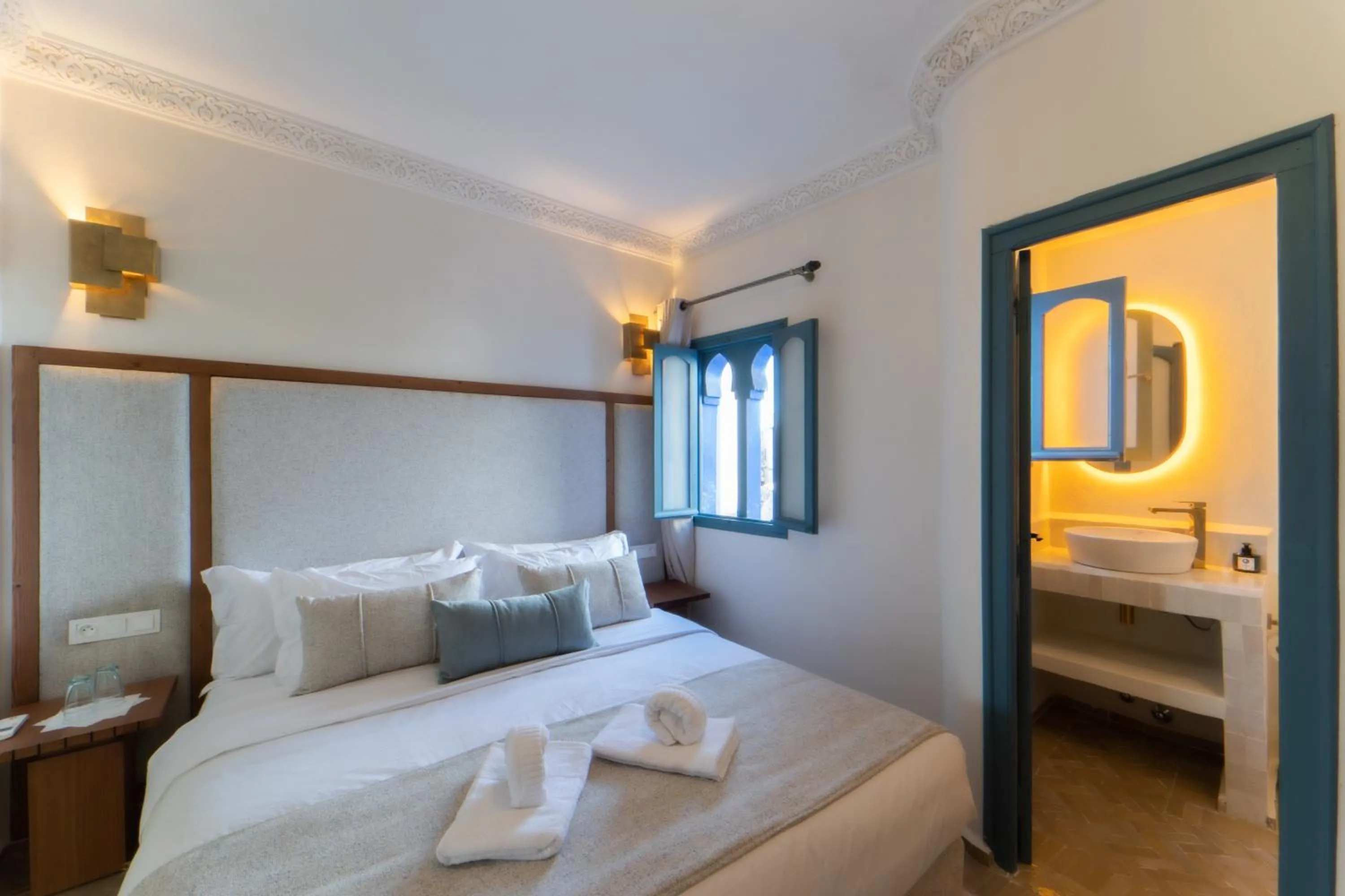 Bed in Riad Tassili