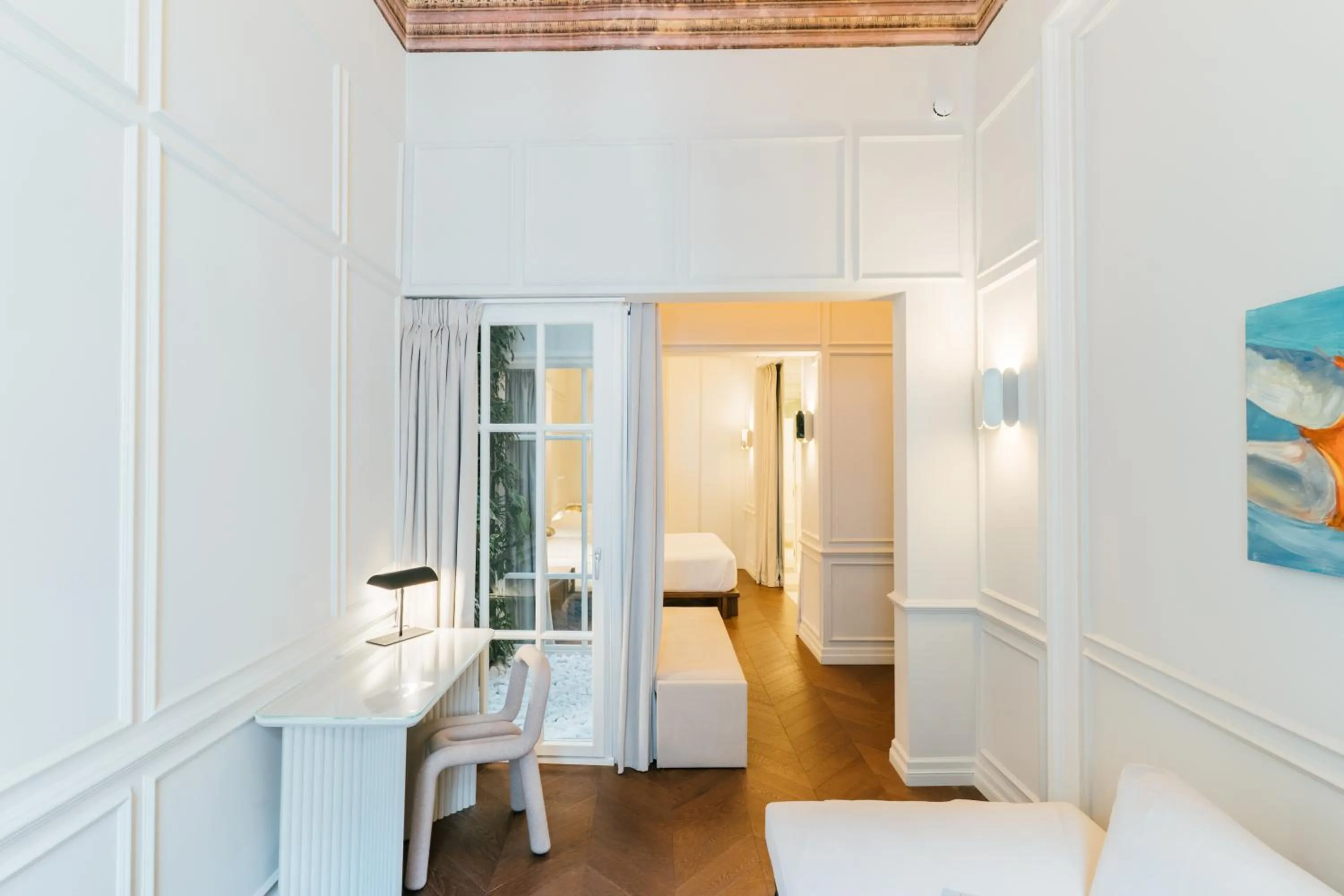 Photo of the whole room, Bed in Nosteo