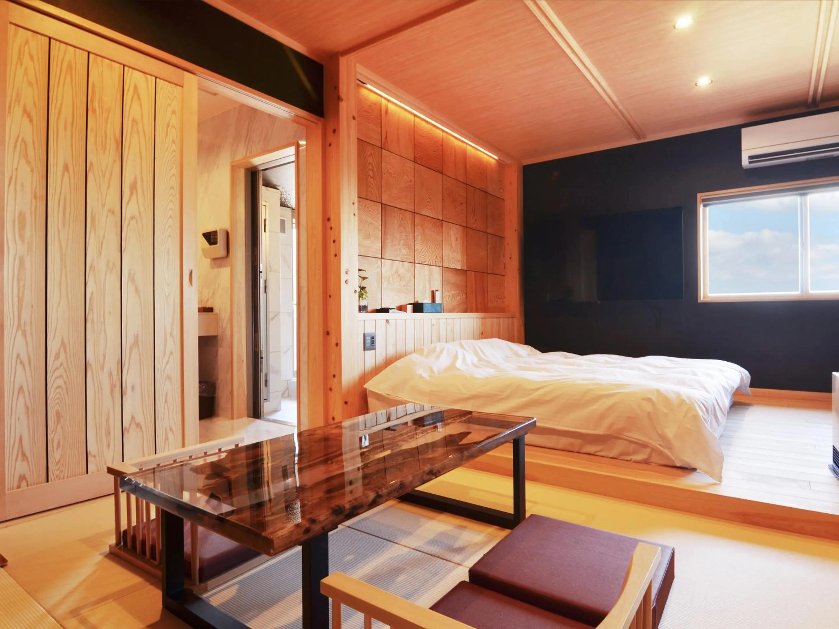 Bed in Totonoinoyado Shuntouan