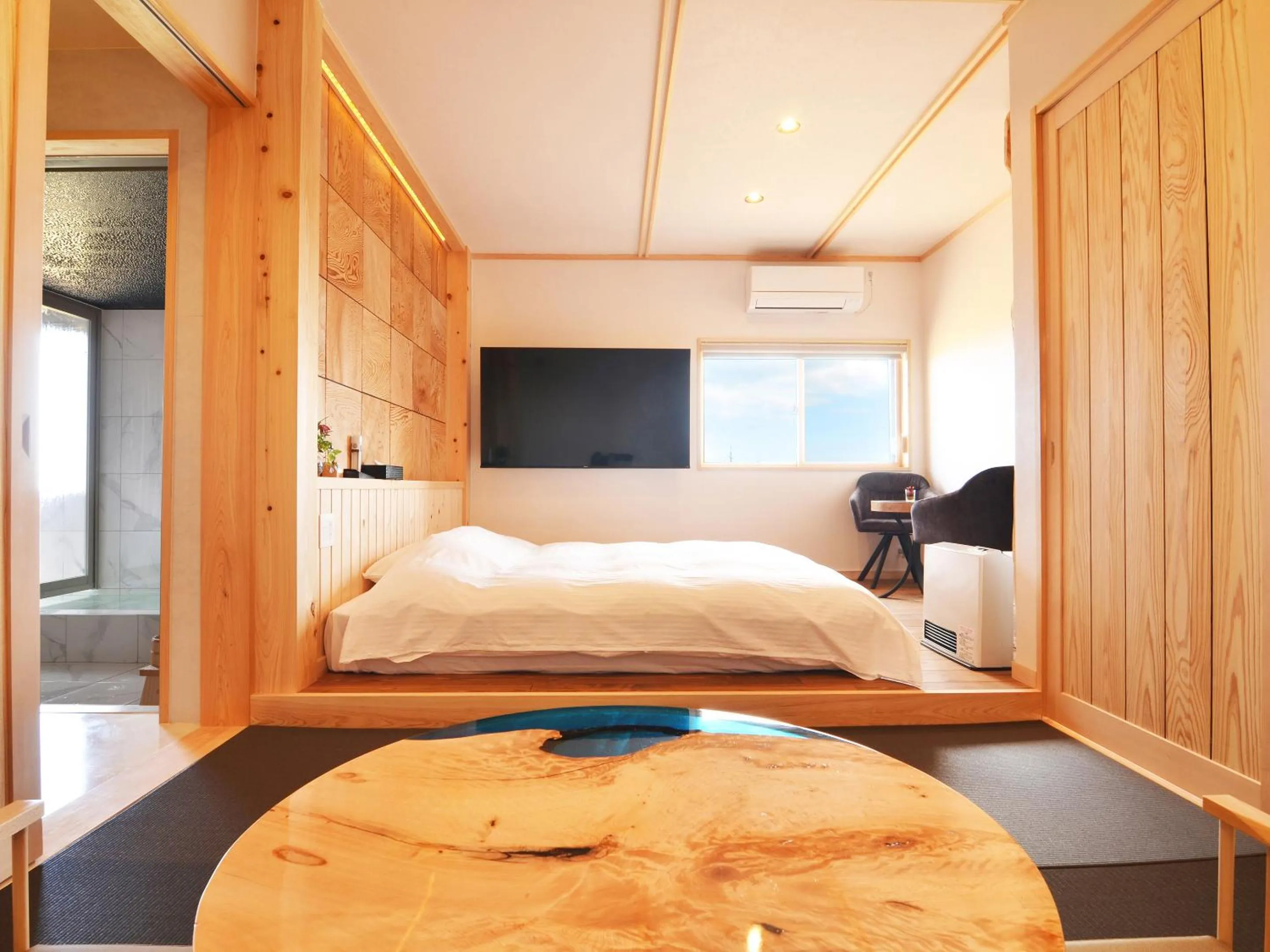 Living room, Bed in Totonoinoyado Shuntouan