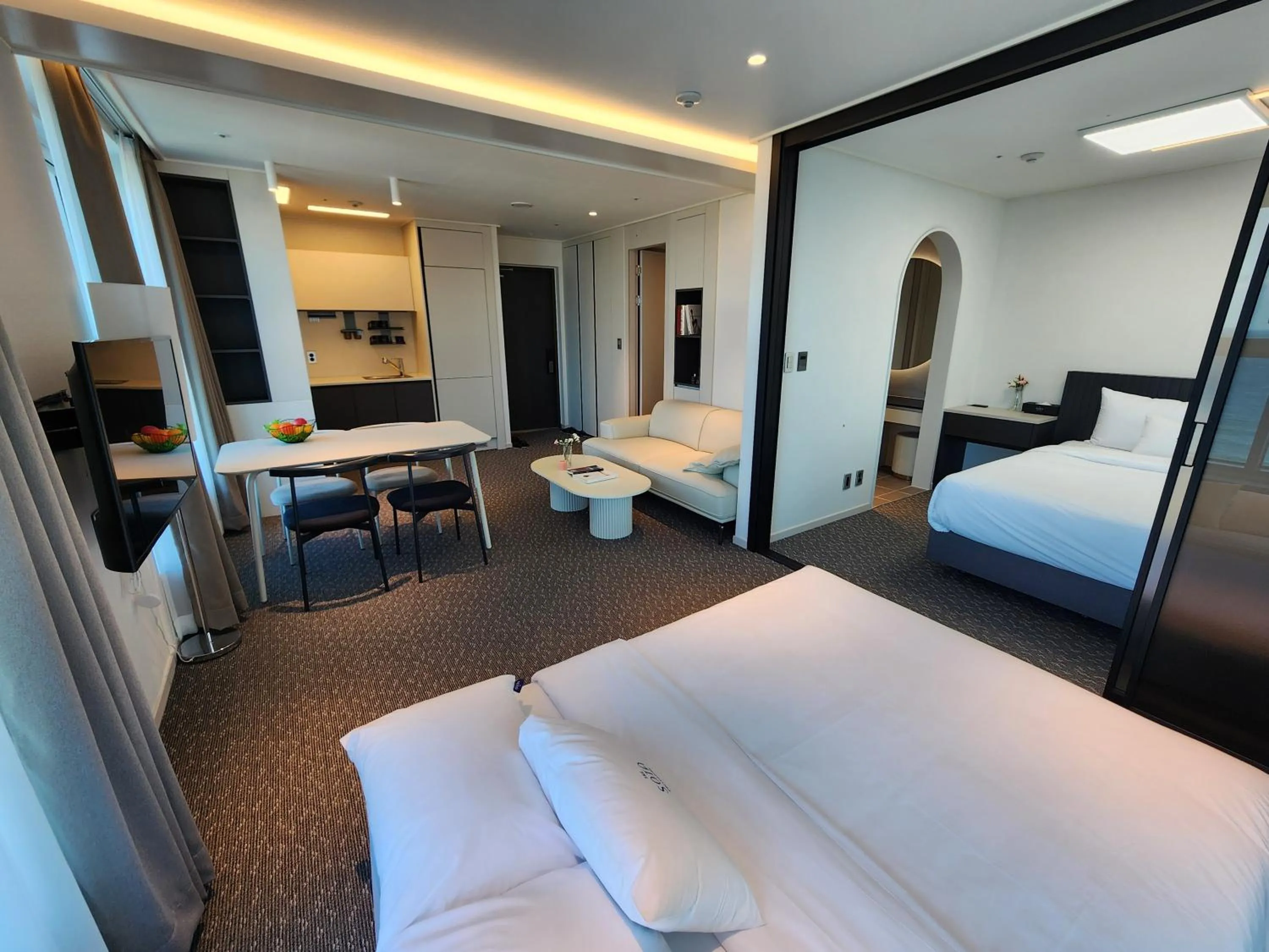 Bed in SOTA SUITE Yangyang Granbay