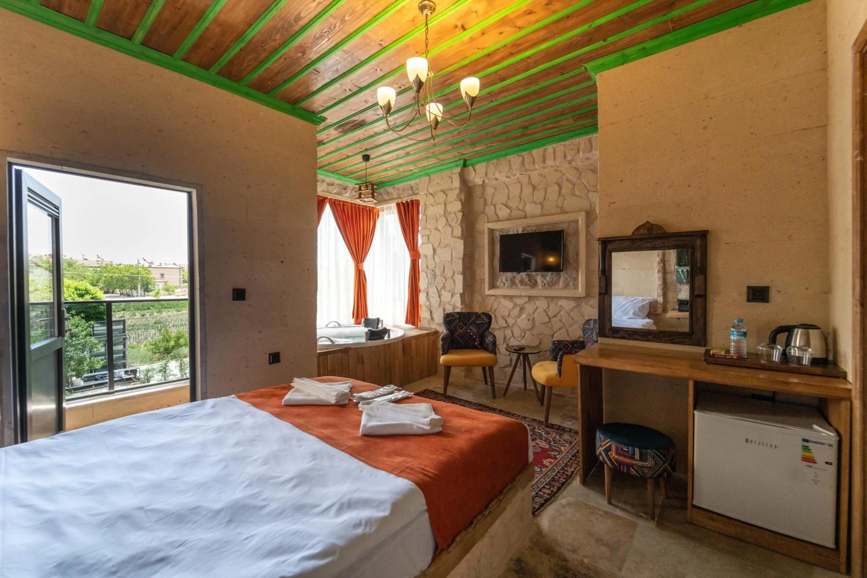 View (from property/room), Bed in Muse Cappadocia