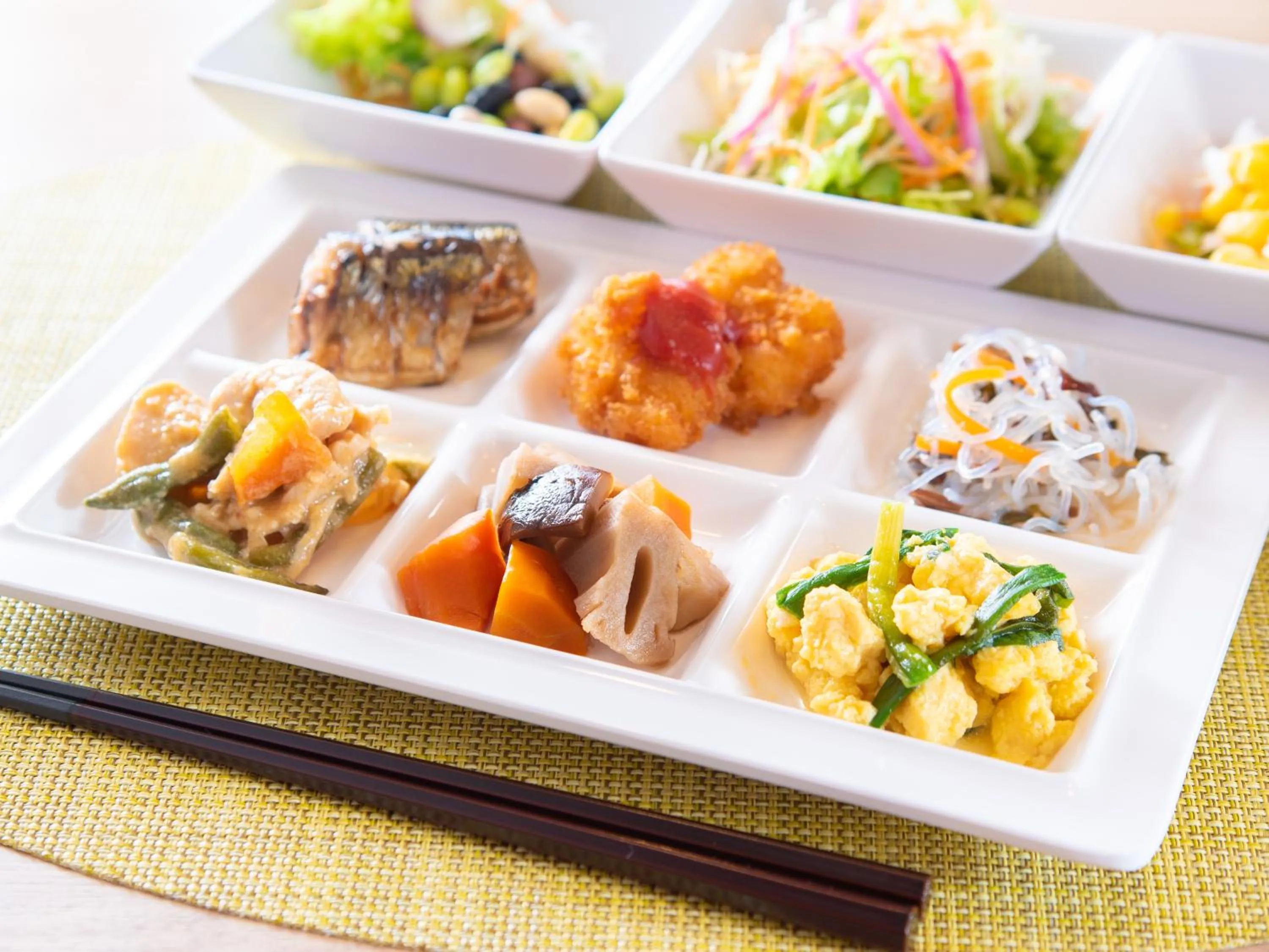 Buffet breakfast in Super Hotel Sapporo Susukino