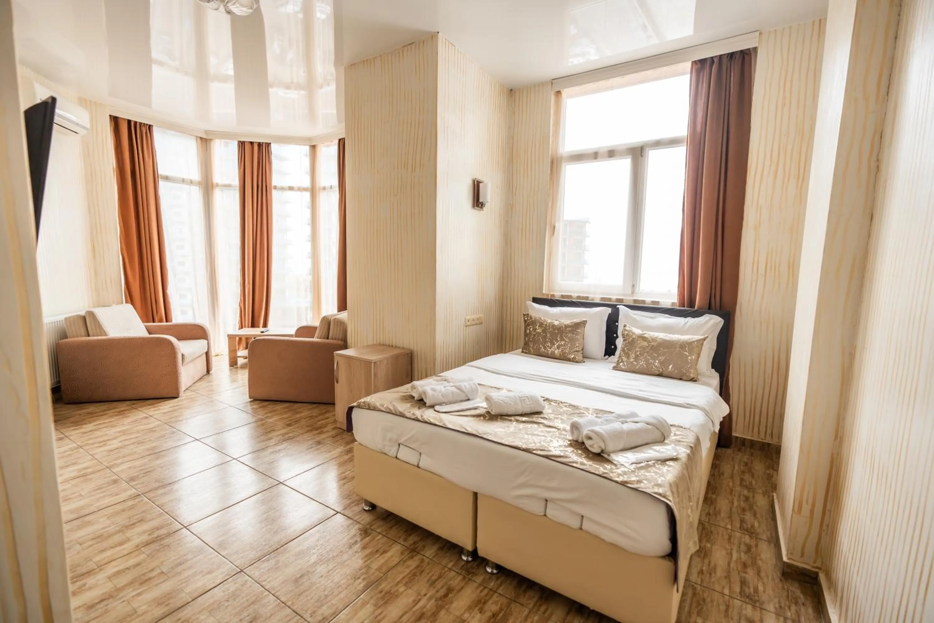 View (from property/room), Bed in Batumi Inn Hotel