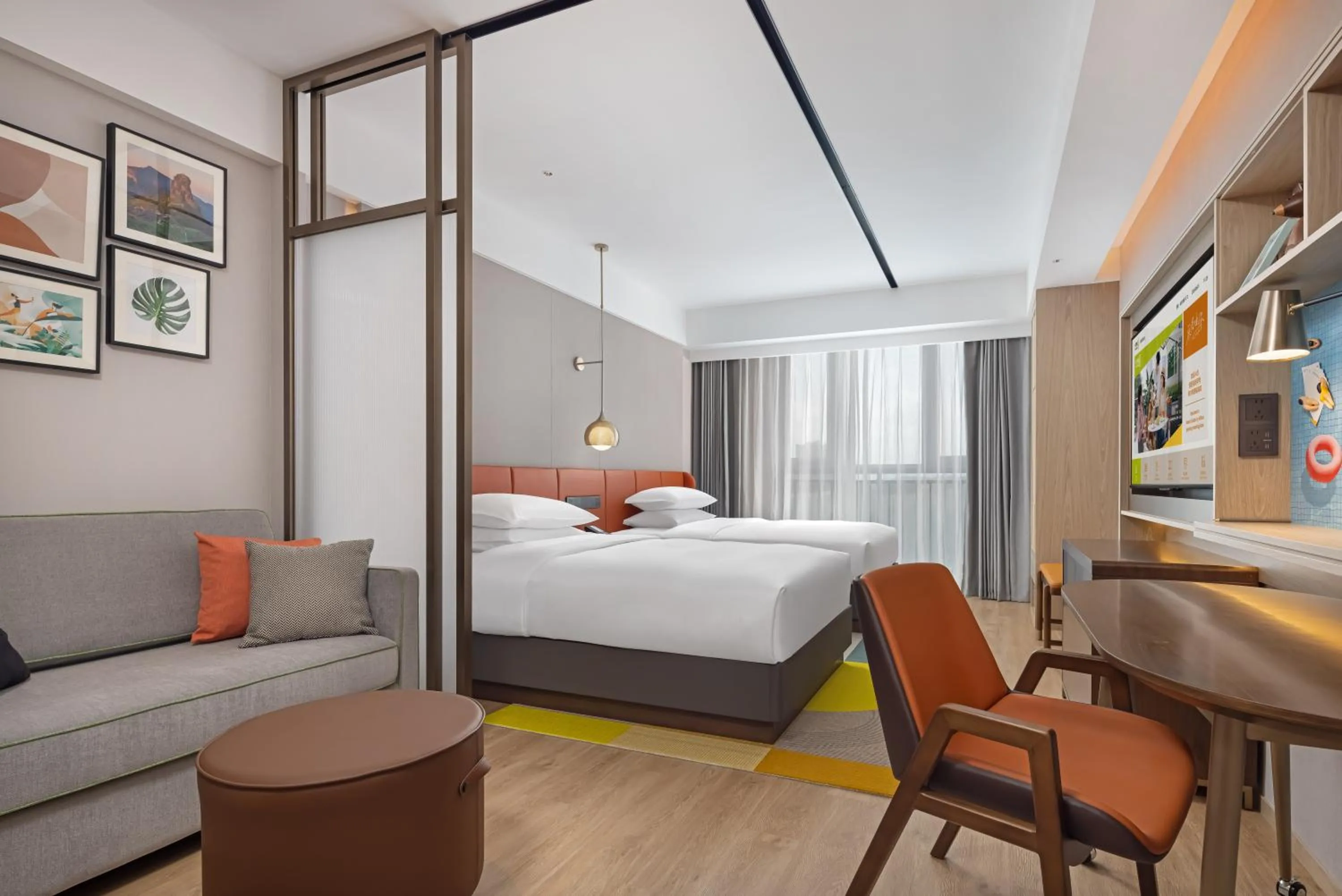 Bedroom in Home2 Suite by Hilton Guiyang Nanming Jiaxiu