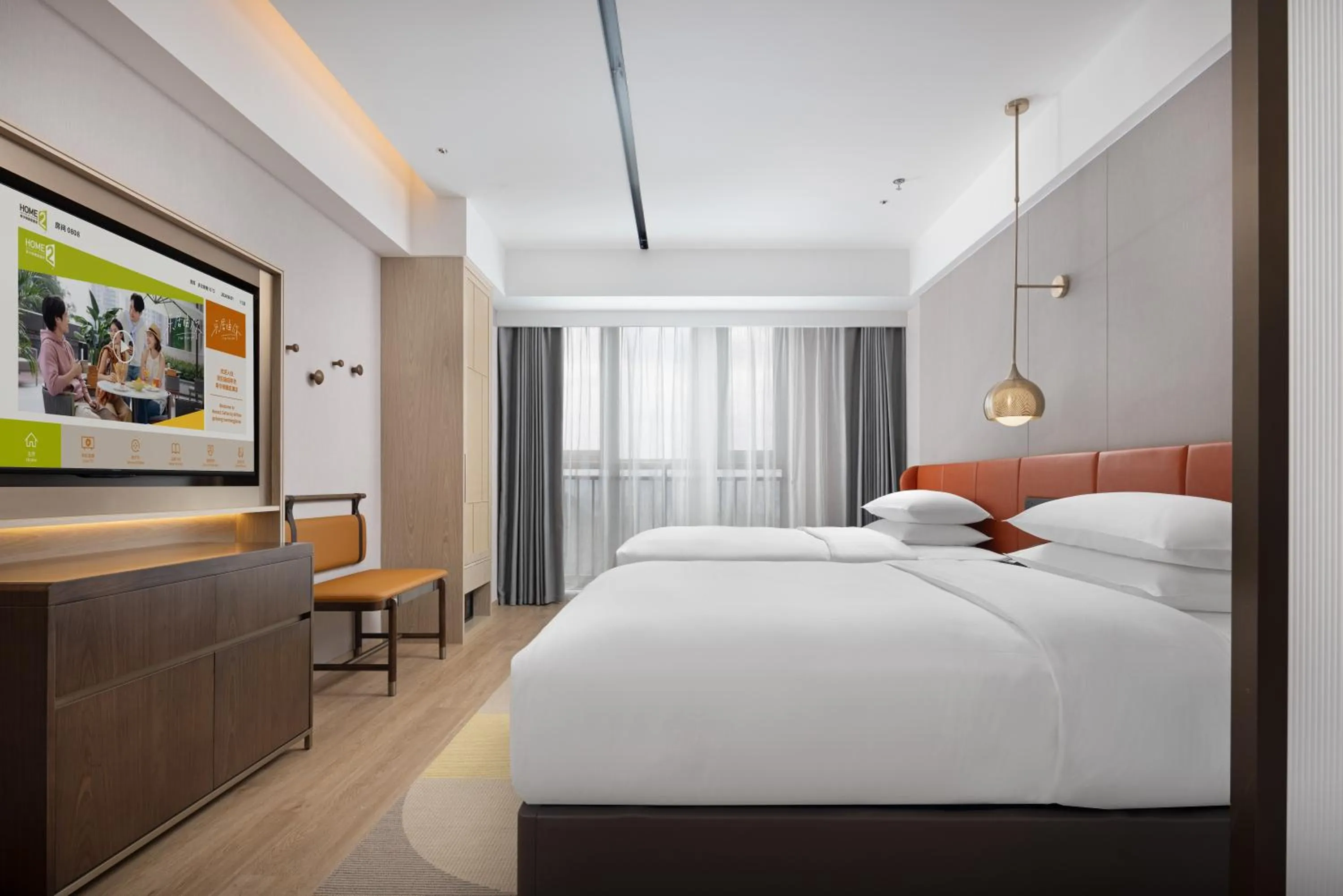 Bedroom in Home2 Suite by Hilton Guiyang Nanming Jiaxiu