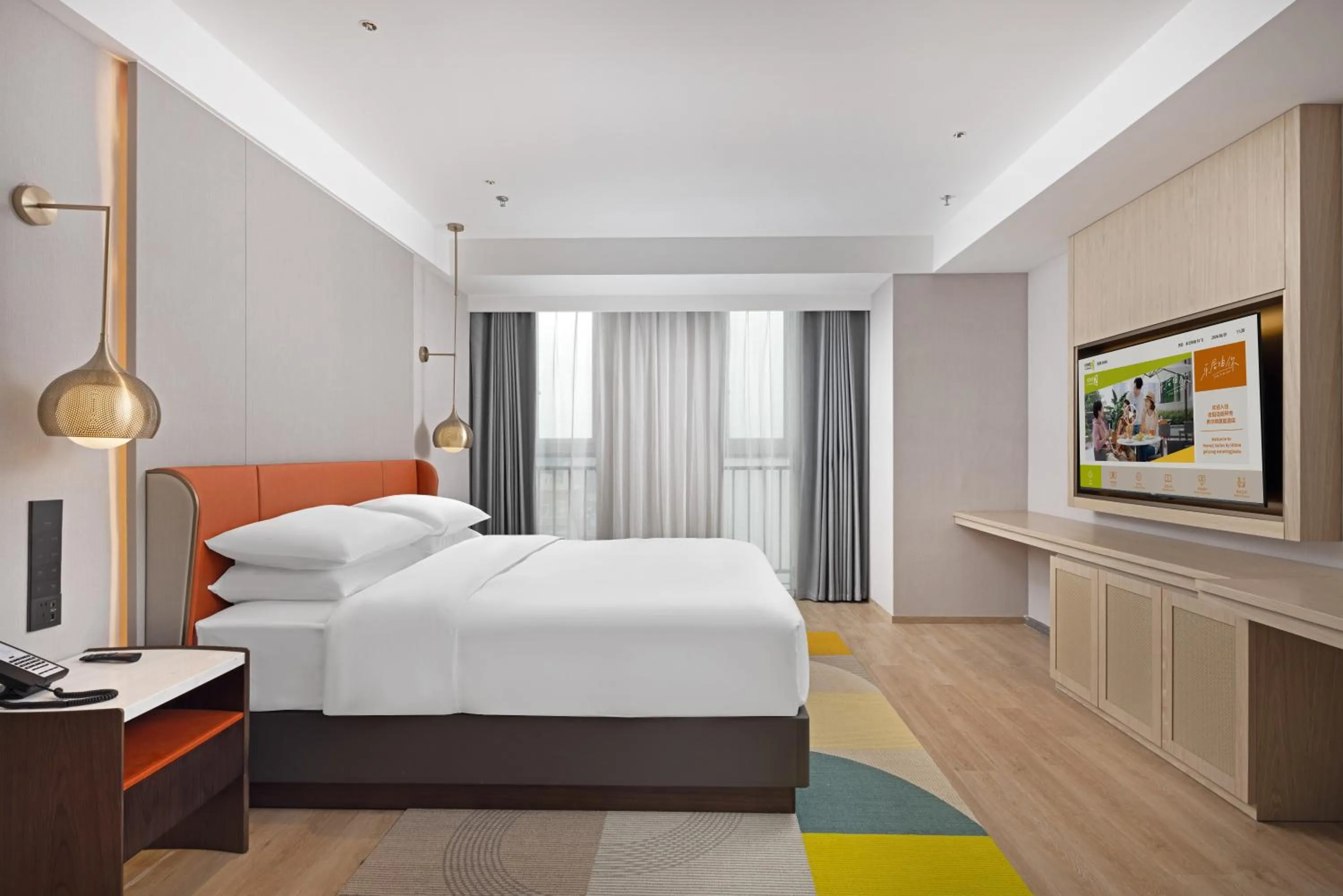 Bedroom in Home2 Suite by Hilton Guiyang Nanming Jiaxiu