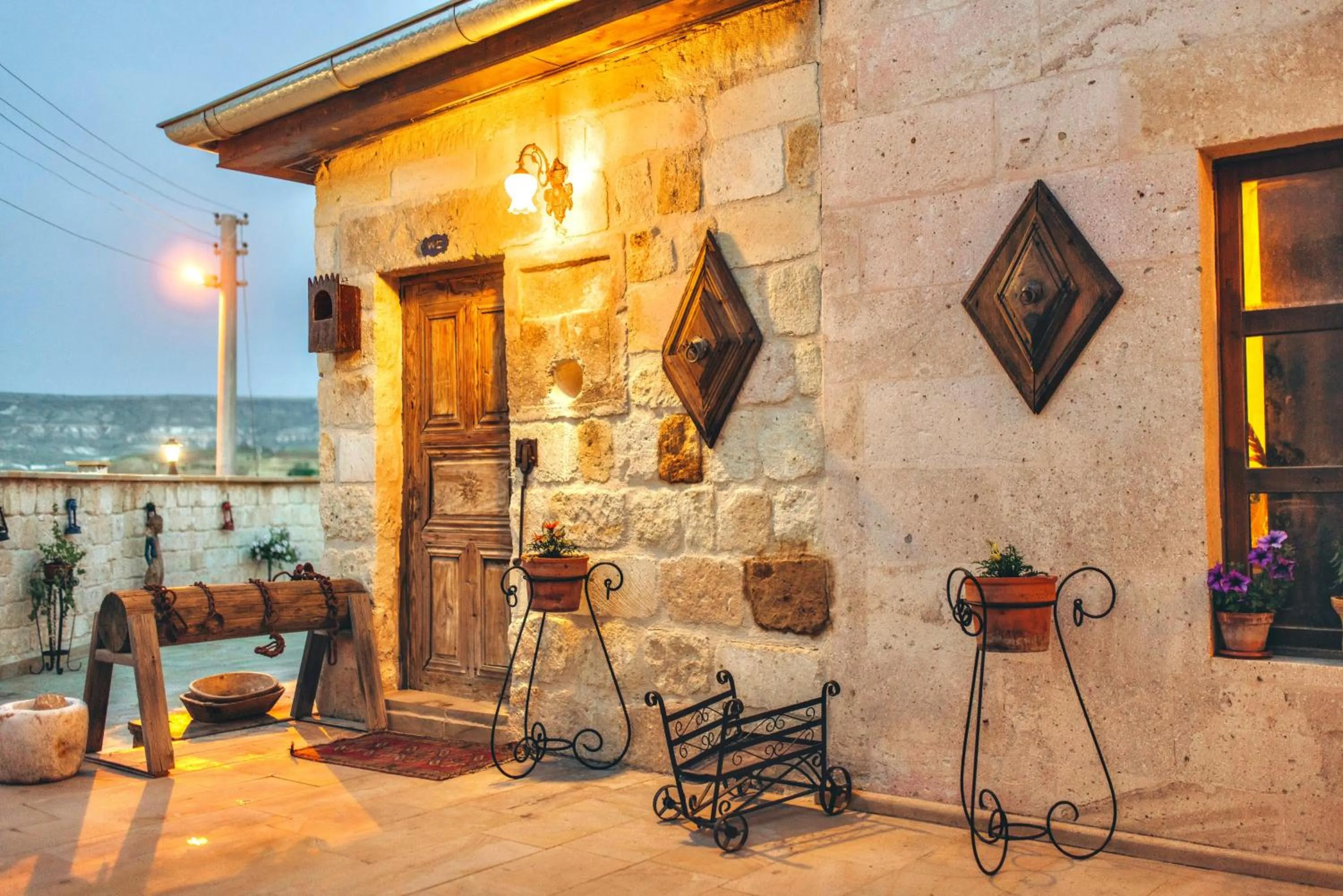 Decorative detail in Solin Cave Cappadocia