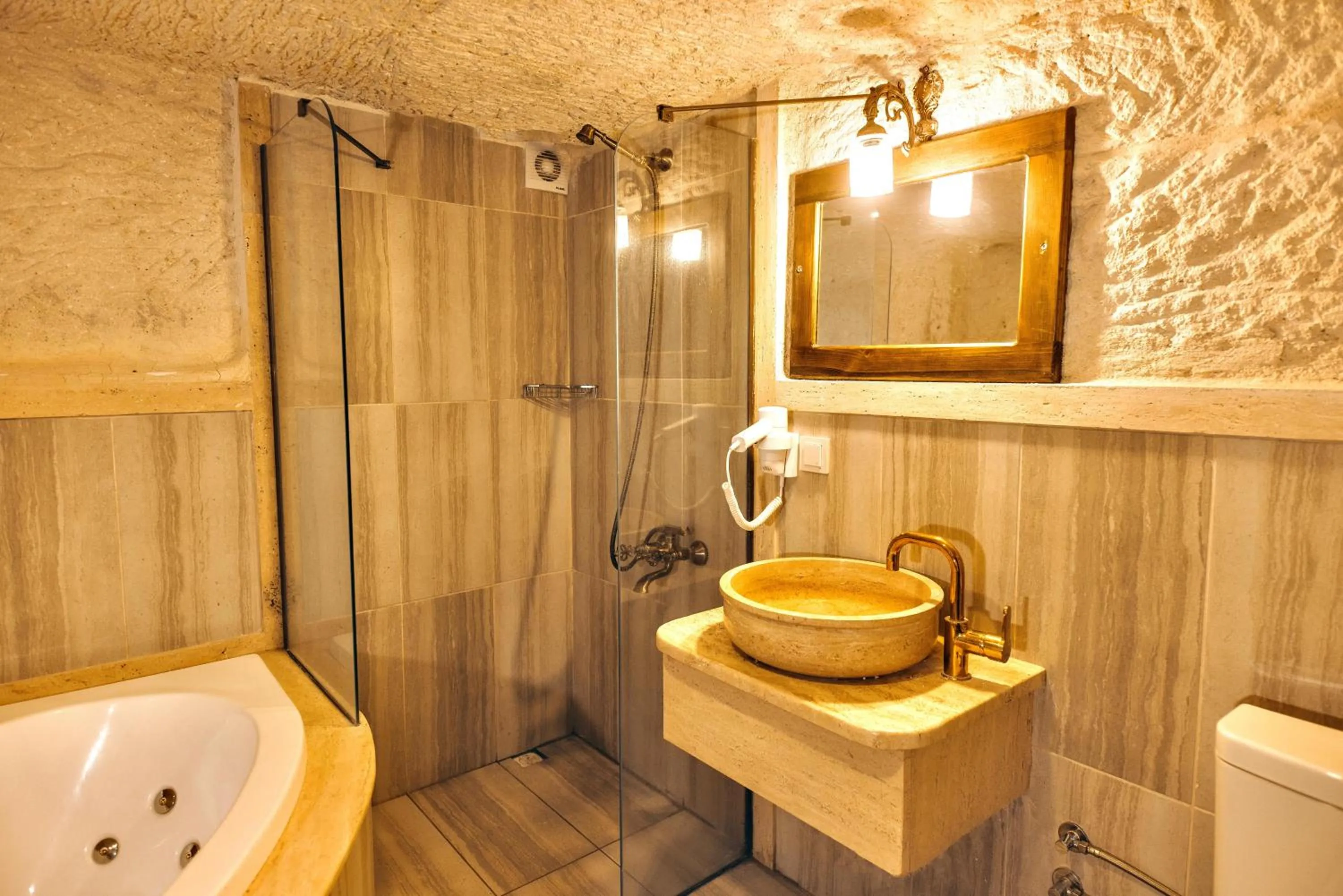 Shower in Solin Cave Cappadocia