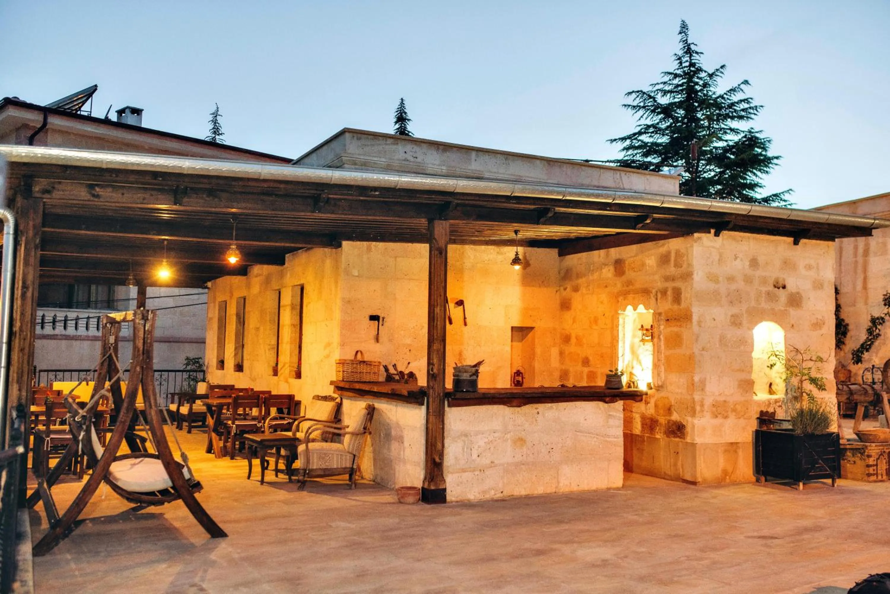 Balcony/Terrace in Solin Cave Cappadocia