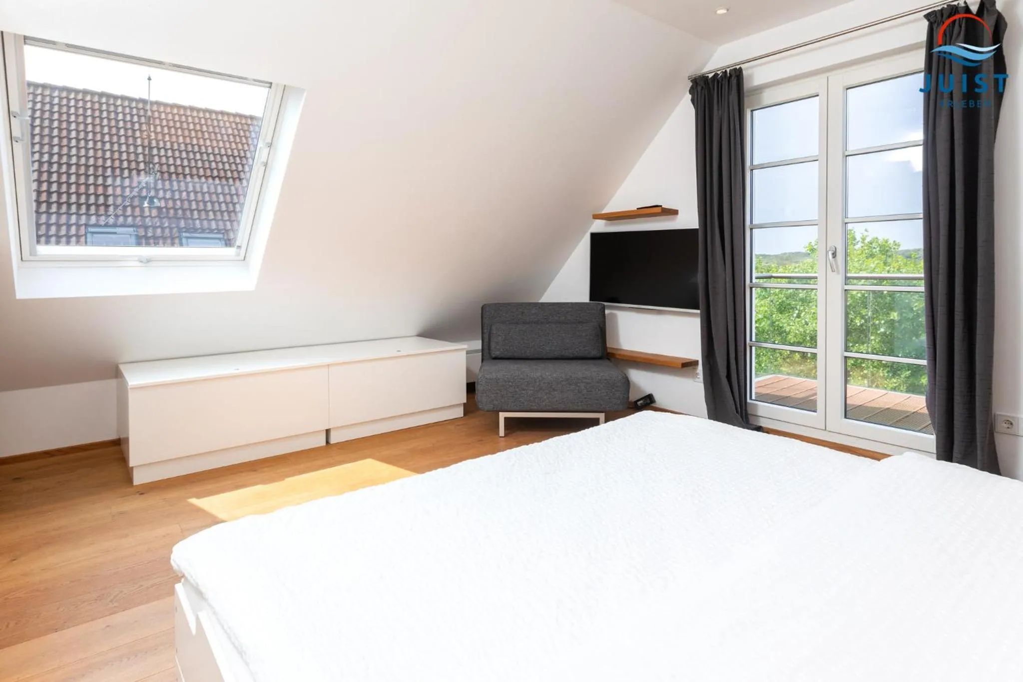 Bedroom, Bed in Haus Seerose 244 - Watt & Dünenblick
