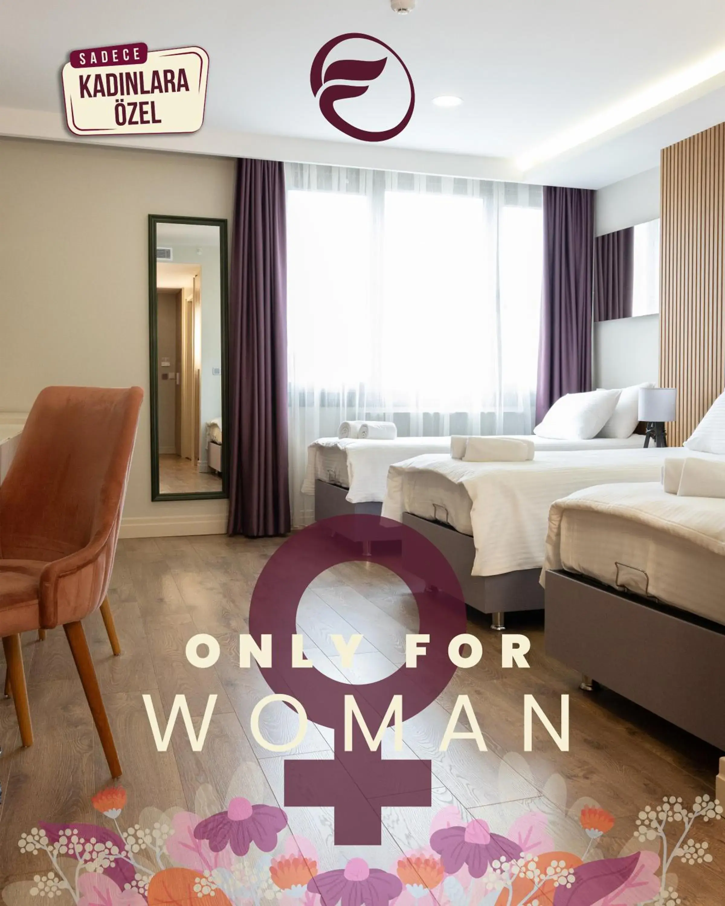 Triple Room with Private Bathroom in Frezya - Exclusively Woman Triple Room with Private Bathroom in Frezya - Exclusively Woman