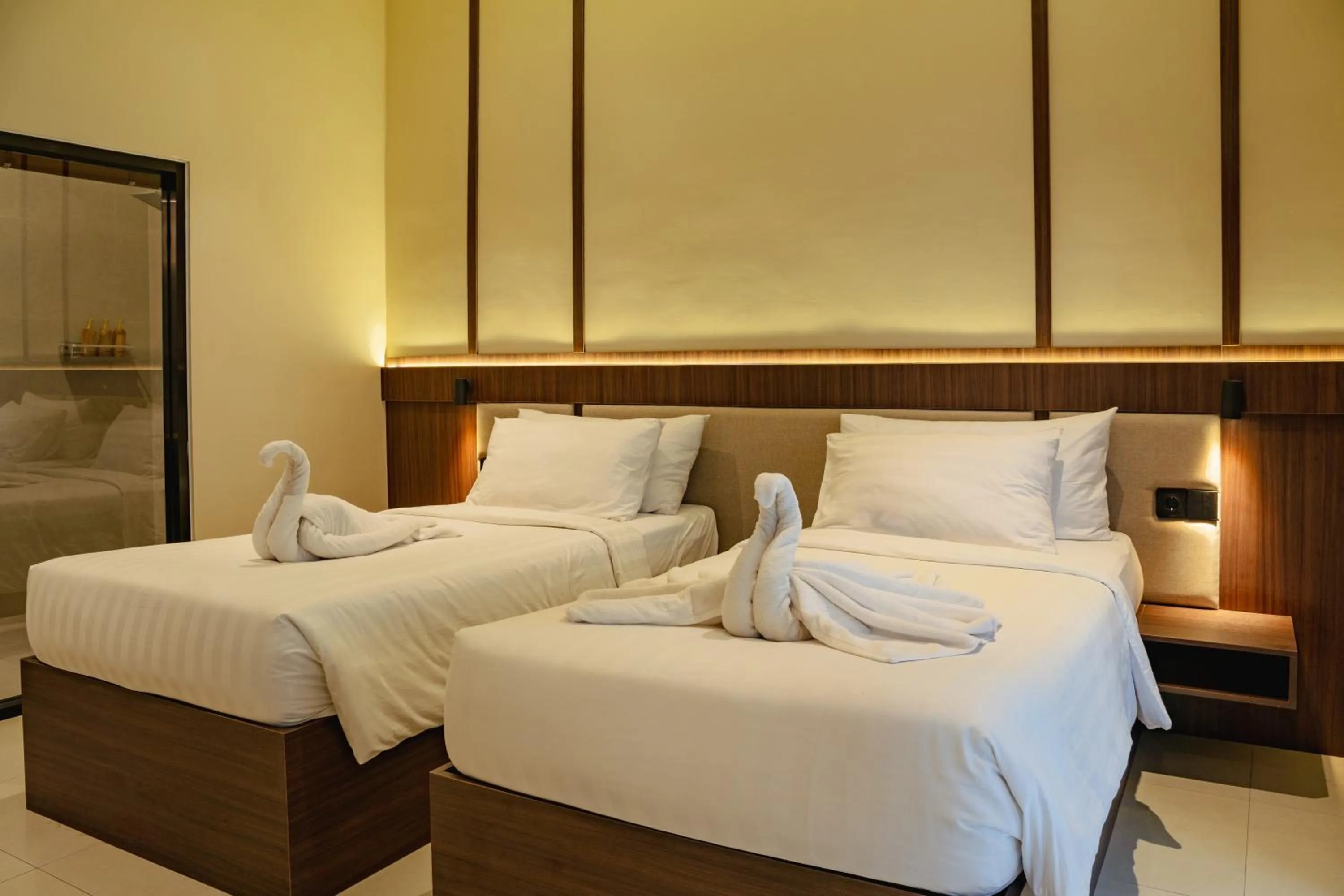 Bed in Tut Winten a Tranquil Living Villa Ubud