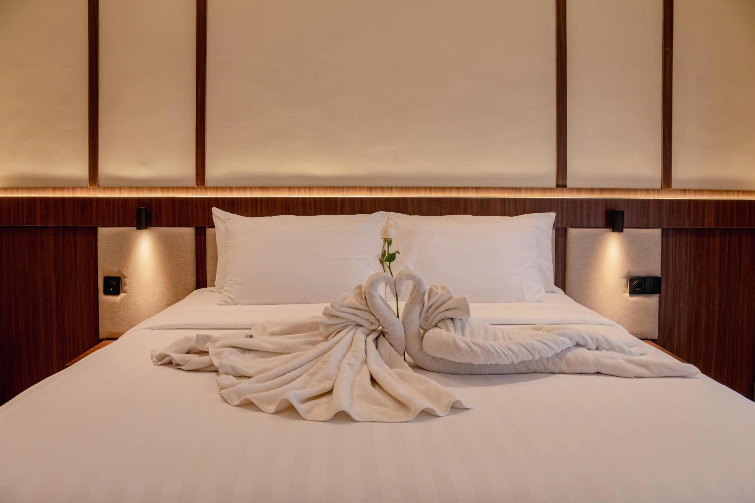 Bed in Tut Winten a Tranquil Living Villa Ubud