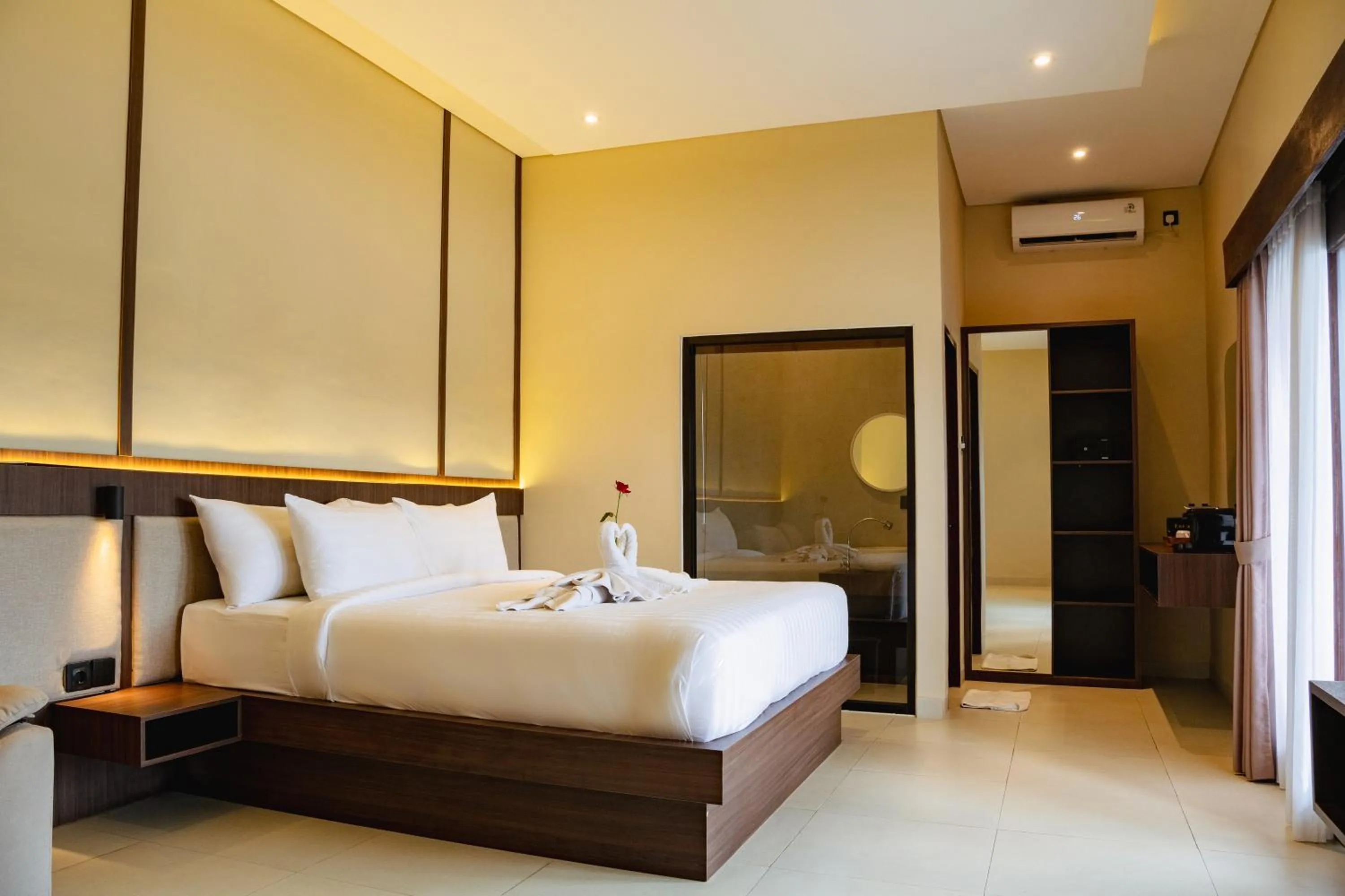 Bed in Tut Winten a Tranquil Living Villa Ubud