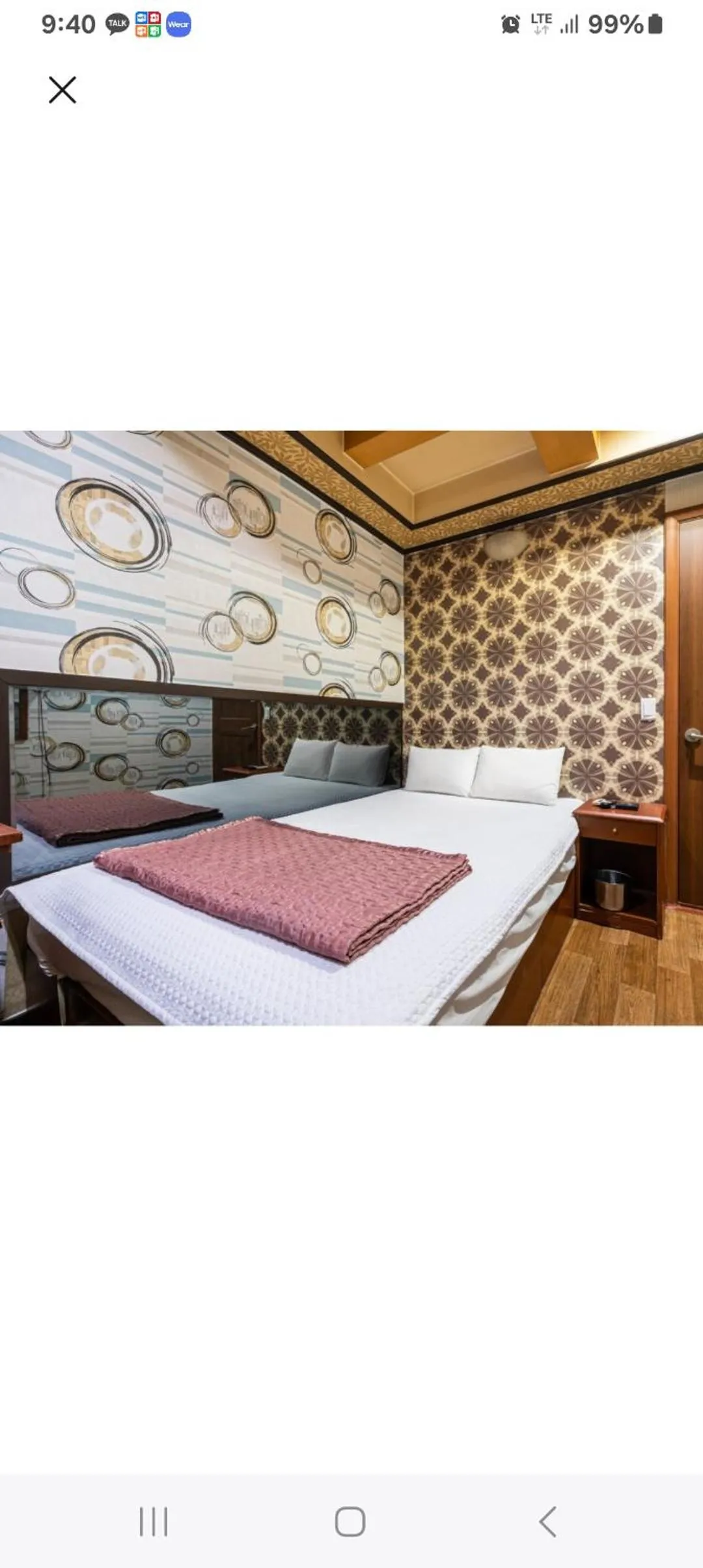 Bed in City Park Motel