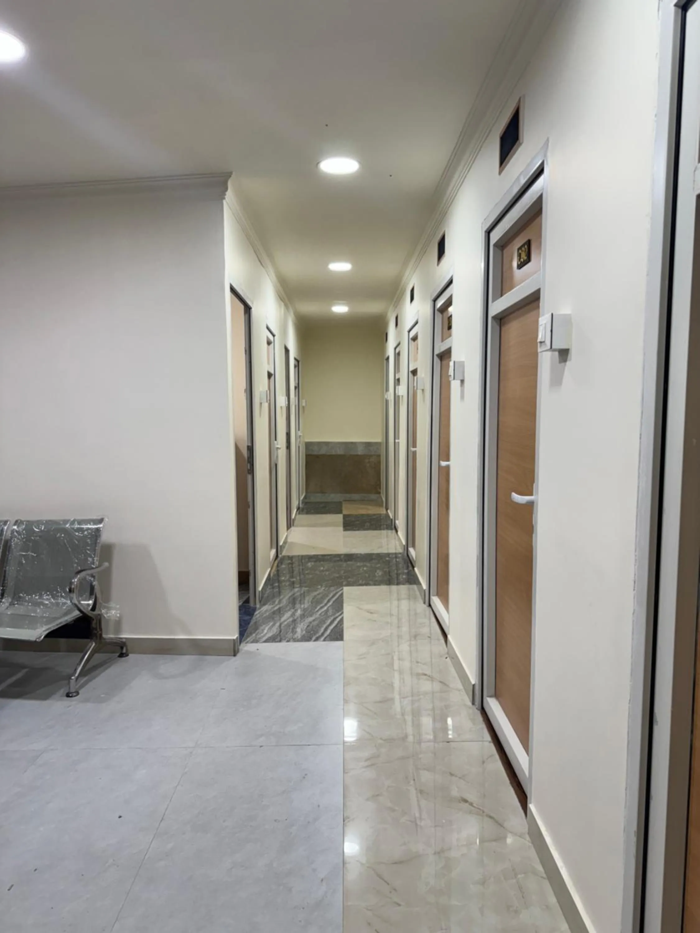 Quiet street view in Hotel president park Coimbatore