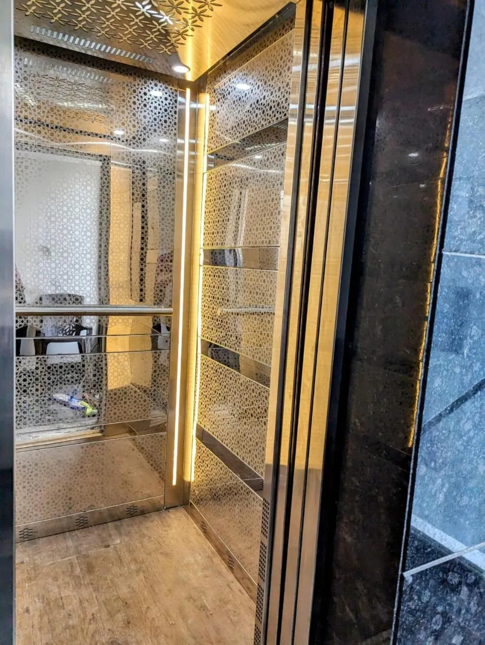 elevator in Hotel Majestic By NxtJen Hospitality