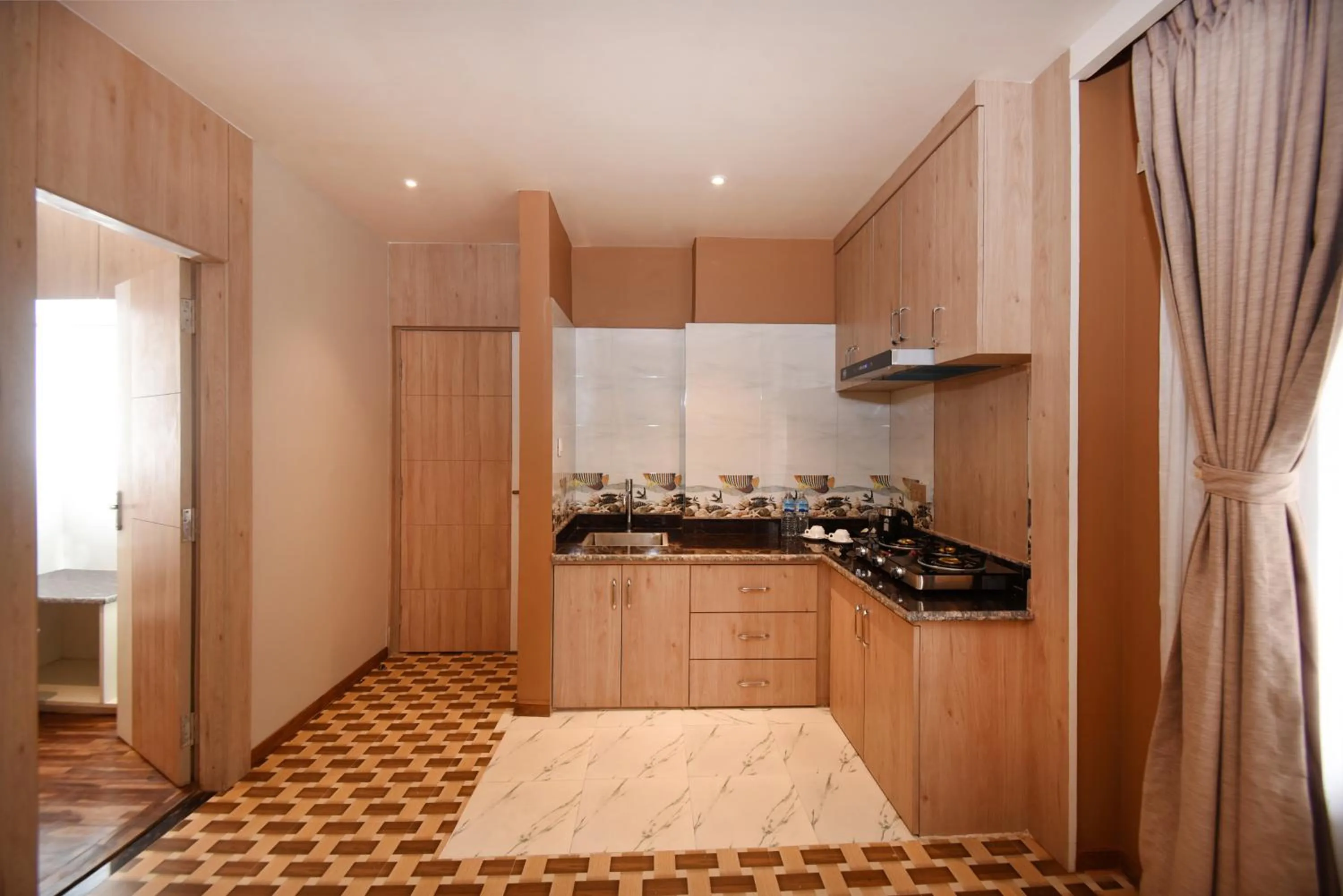 Kitchen or kitchenette in Hotel Vistara