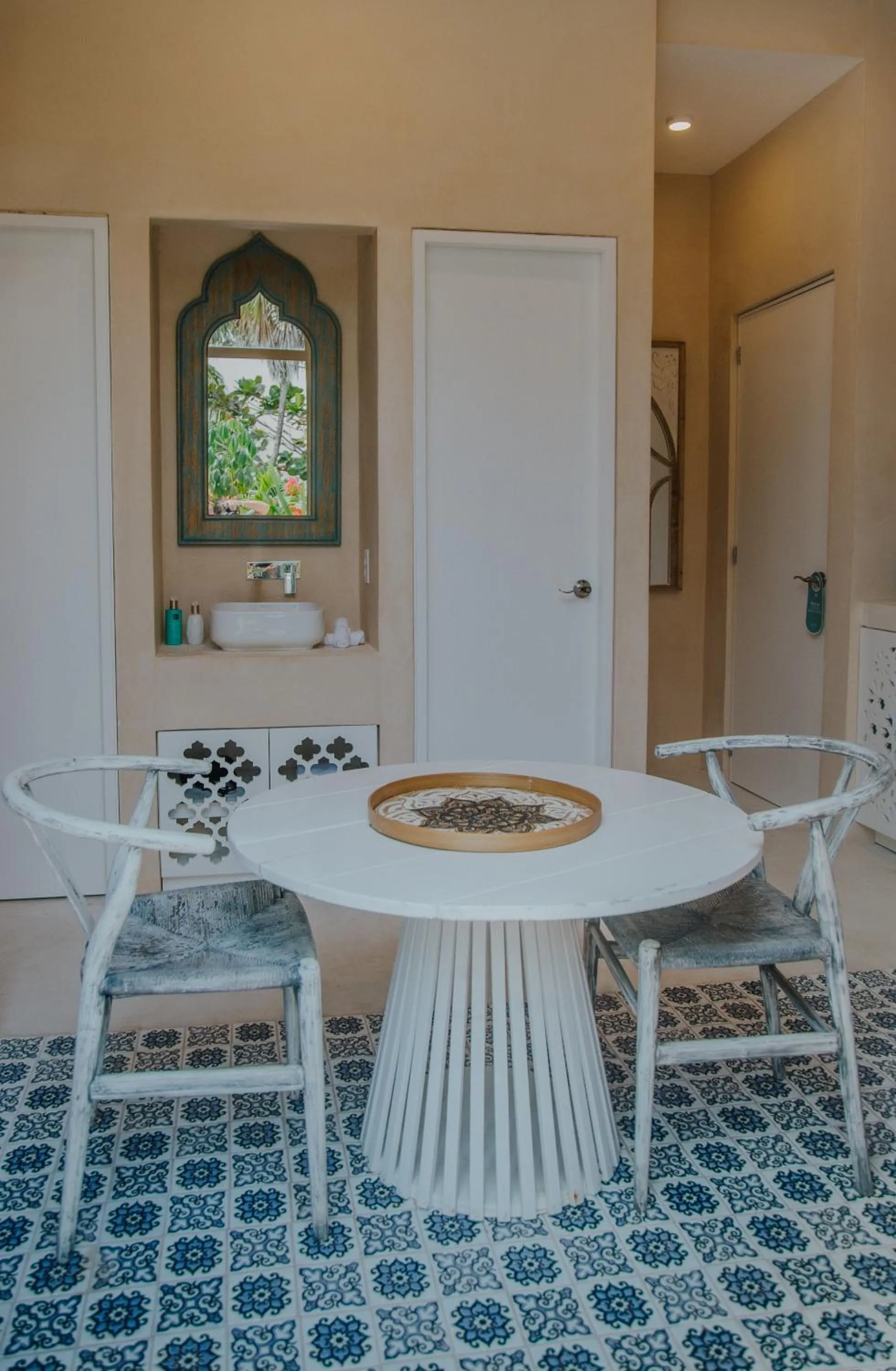 Seating area in Sana Tulum Beachfront Boutique Hotel