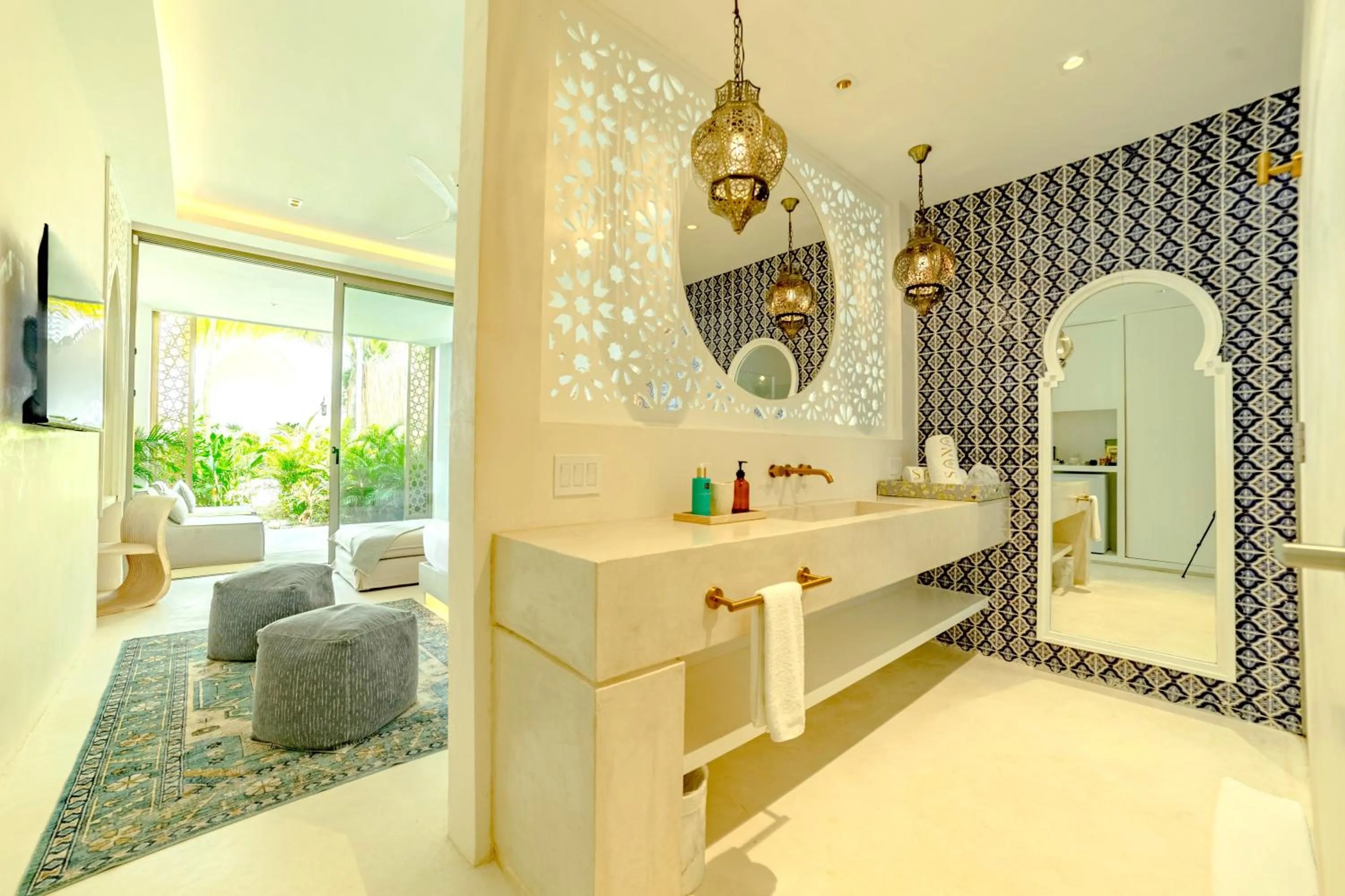 Bed in Sana Tulum Beachfront Boutique Hotel