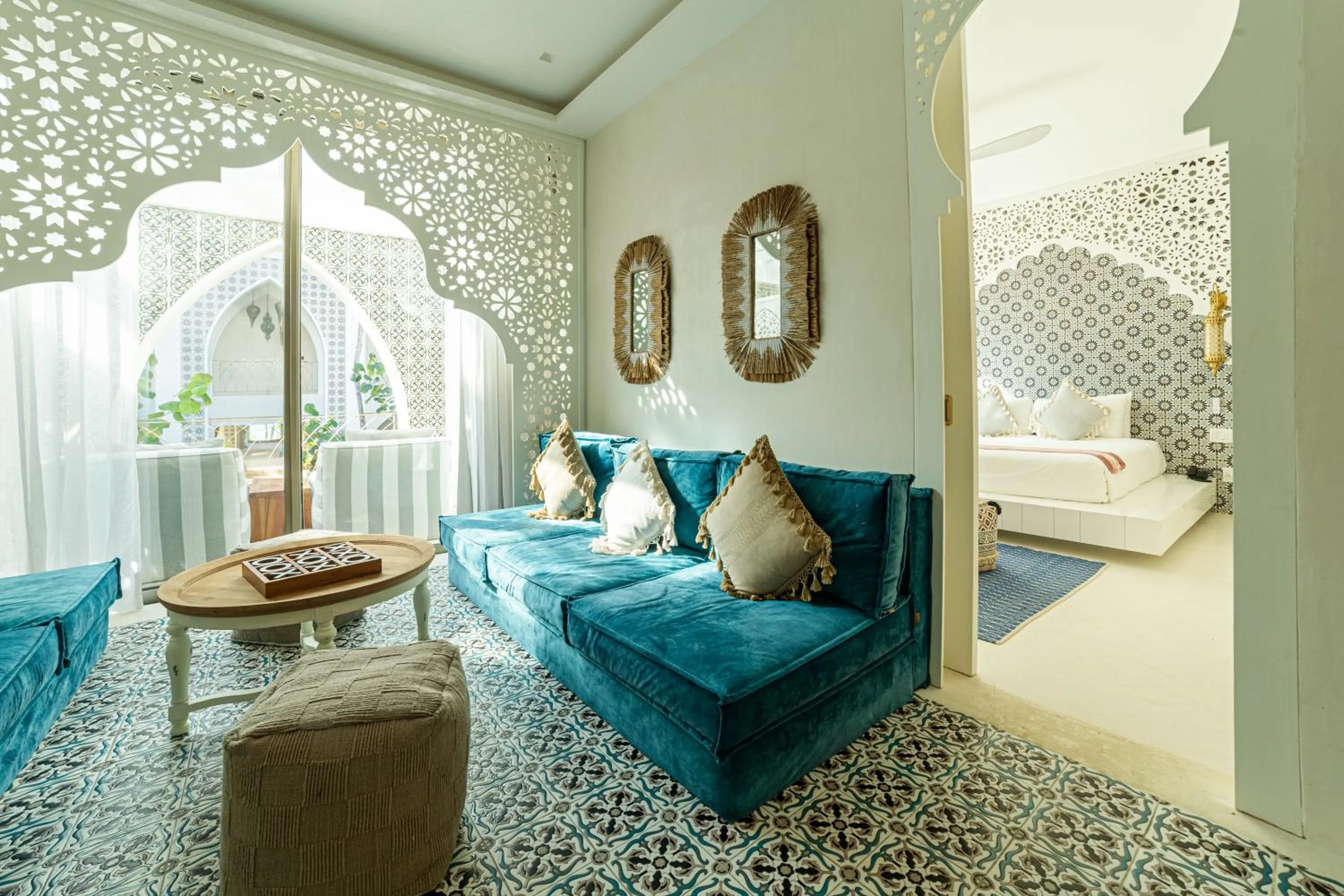 Bed in Sana Tulum Beachfront Boutique Hotel